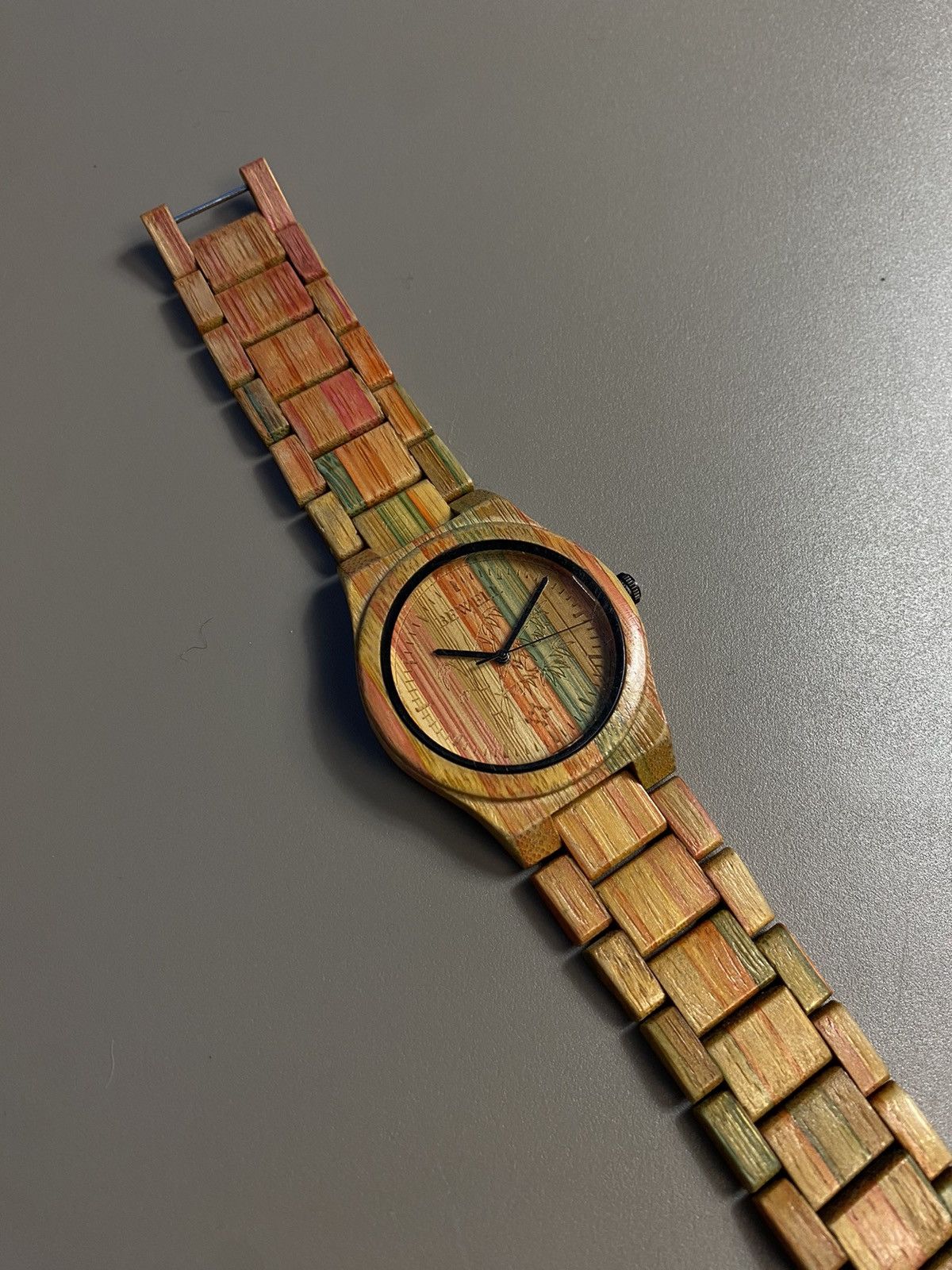 Vintage RARE❗️Futuristic VTG Bewell wooden wristwatch Size ONE SIZE - 1 Thumbnail