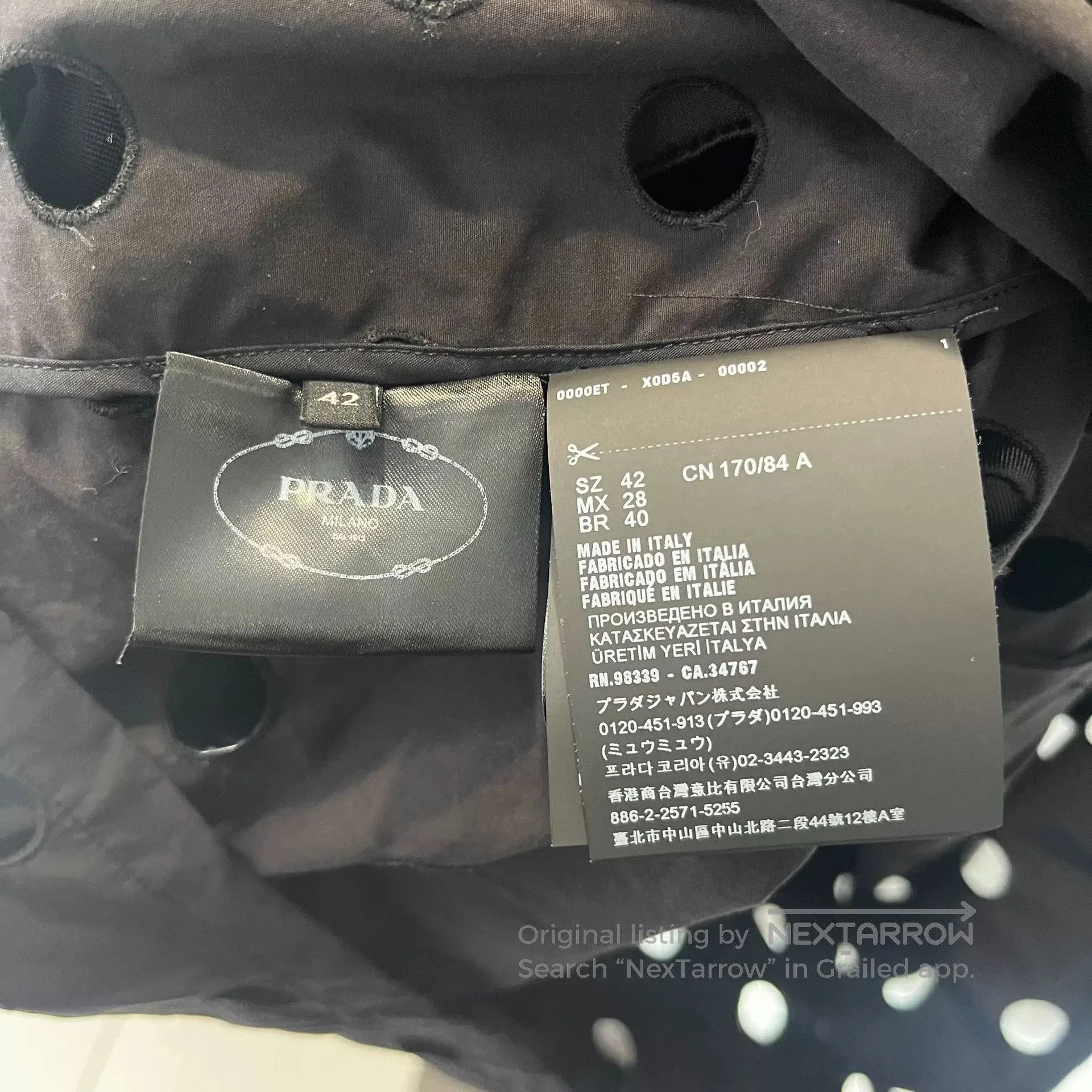 Prada PRADA Show Black Shirt with Holes. Size US XL / EU 56 / 4 - 4 Thumbnail