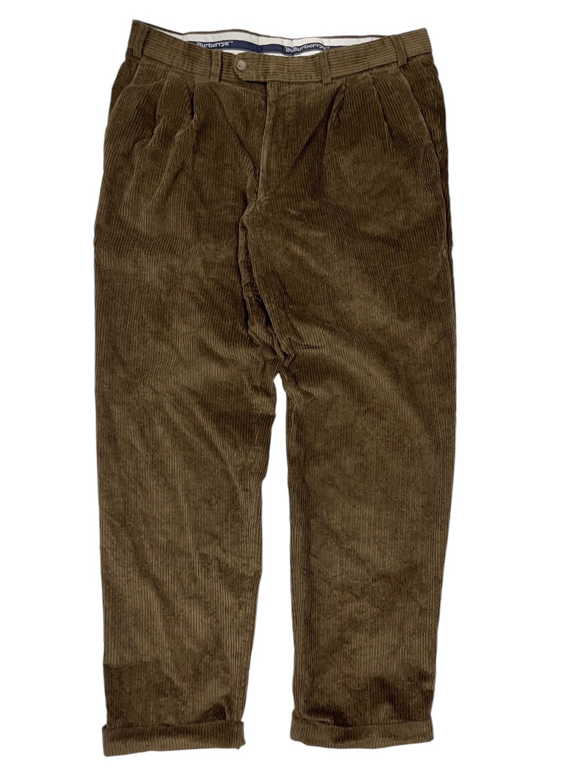 Burberry × Vintage Vintage Burberrys London Corduroy Pants Trousers Size US 34 / EU 50 - 1 Thumbnail