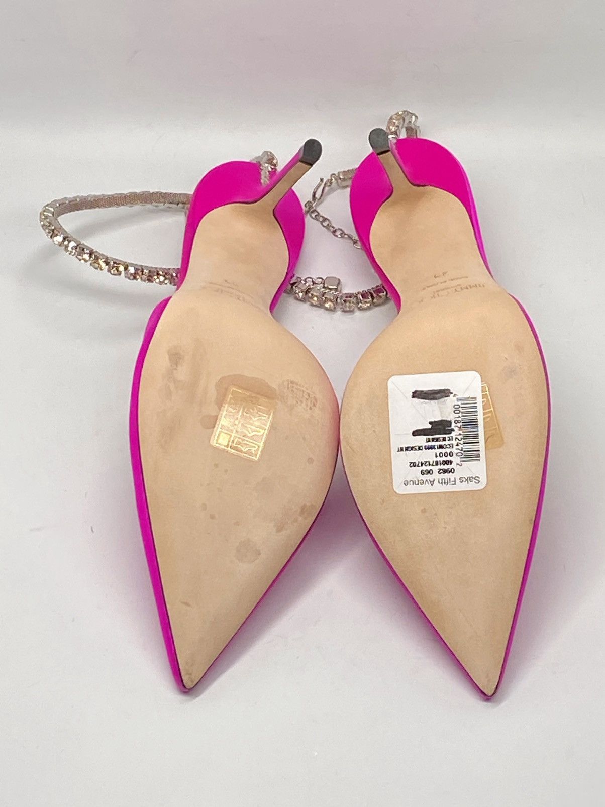 Jimmy Choo Jimmy Choo Saeda Satin Crystal Ankle-Strap Pumps size 39 Size US 9 / IT 39 - 13 Thumbnail