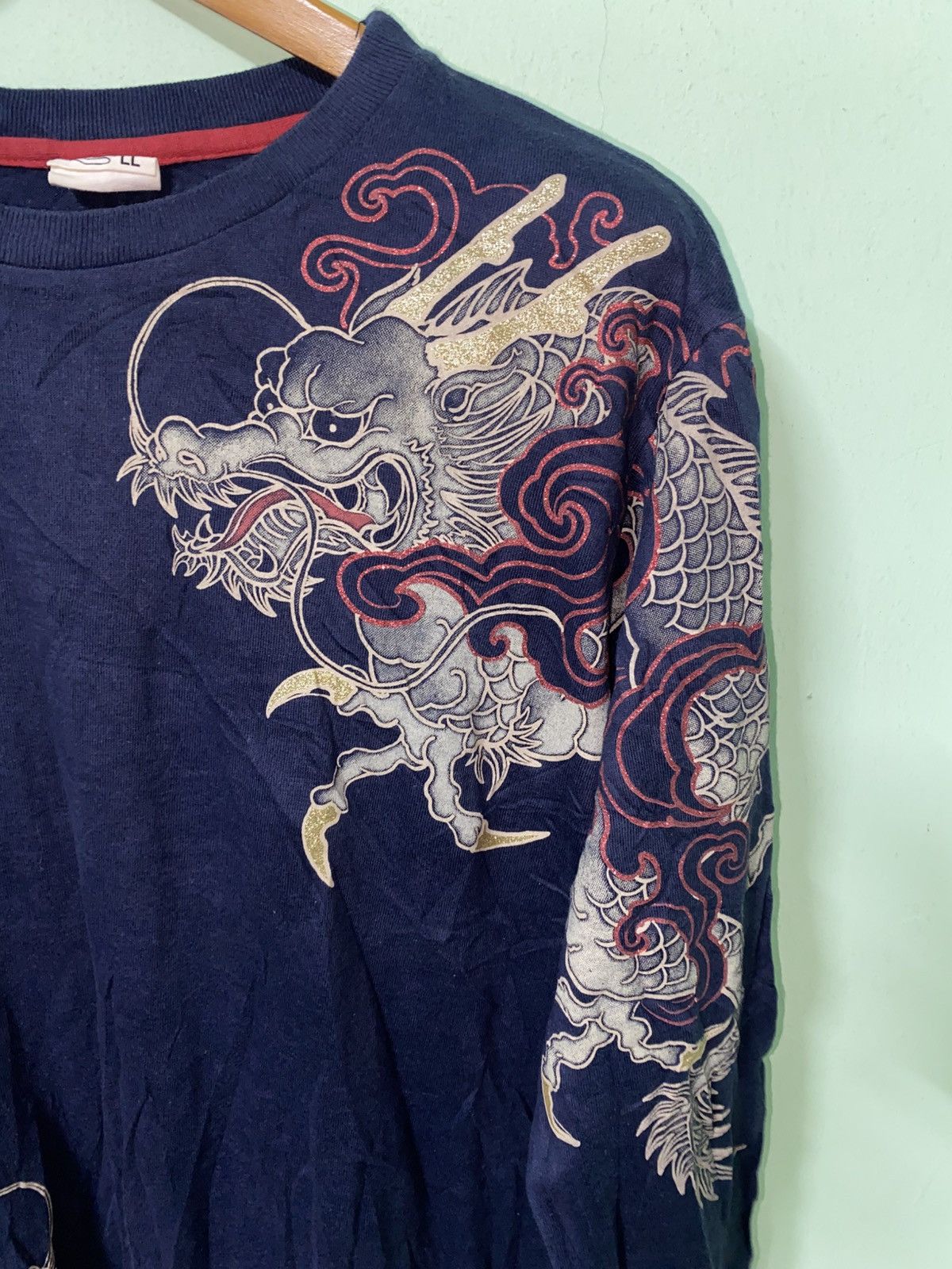 Other Strange Heaven Japan Sukajan Dragon Big Graphic Tee Size US XL / EU 56 / 4 - 3 Thumbnail