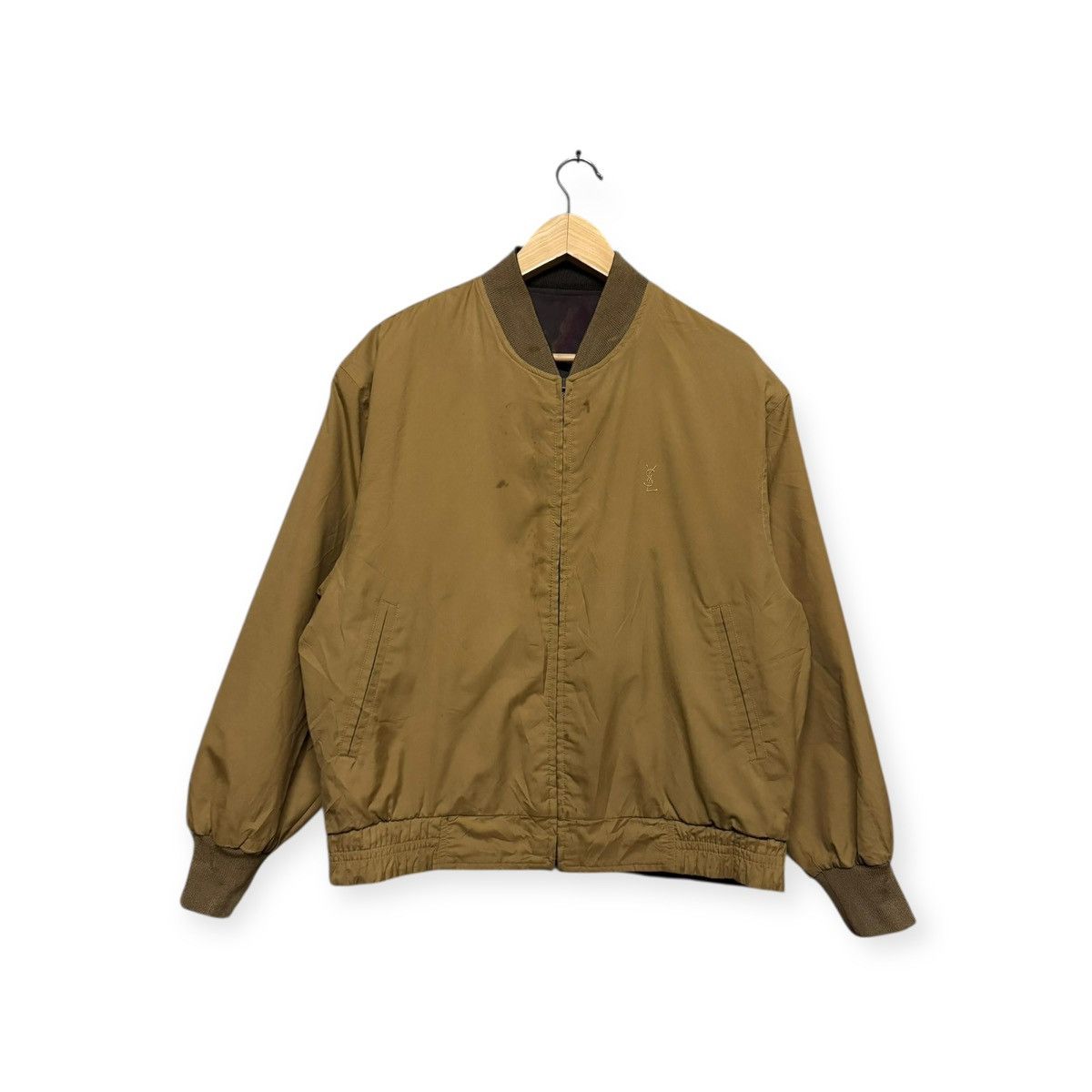 Yves Saint Laurent Vtg🔥90’s YSL PourHomme Abstract Reversible Bomber Jacket Size US M / EU 48-50 / 2 - 9 Thumbnail