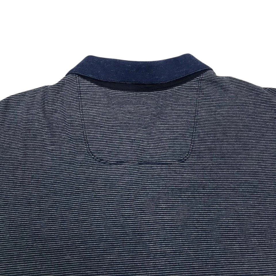 Tommy Bahama Tommy Bahama Polo Shirt Caribbean Navy Blue Tonal Striped XL Size US XL / EU 56 / 4 - 12 Thumbnail