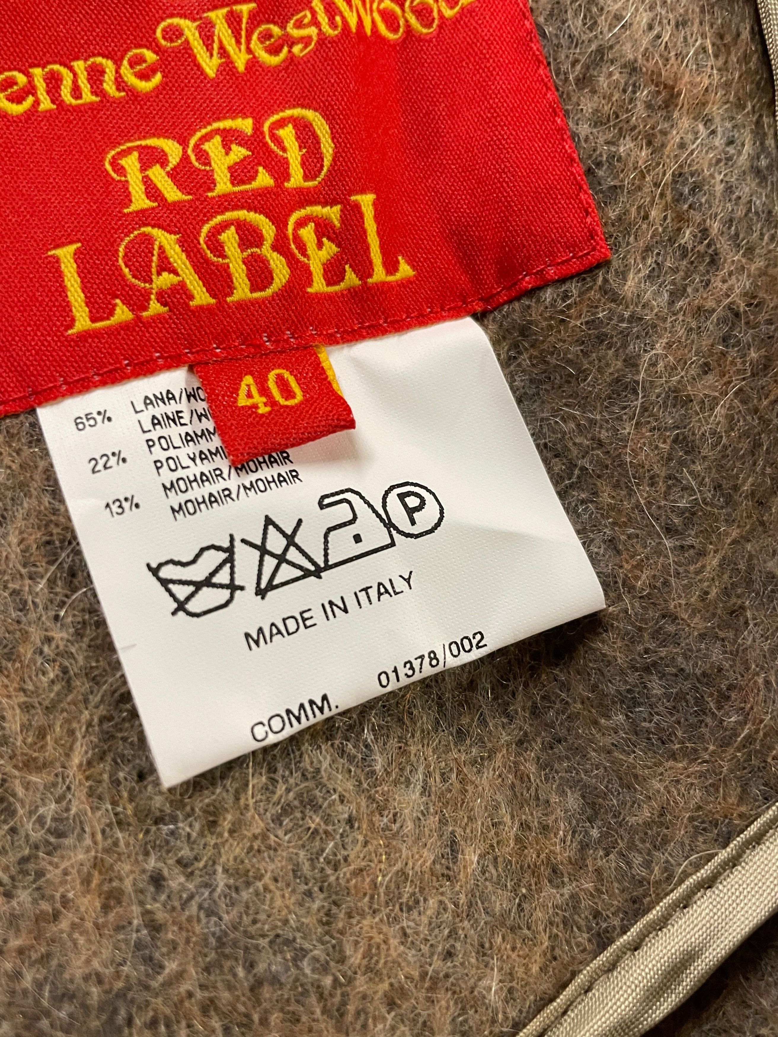 Vivienne Westwood Vivienne Westwood Red Label Vintage Designer Asymmetrical Mohair & Wool Coat Made In Italy Size L Size L / US 10 / IT 46 - 6 Thumbnail