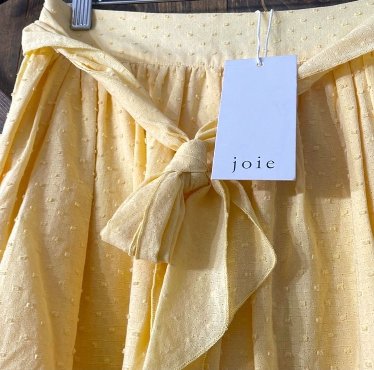 Joie Joie Rare Yellow Lace & Polka-Dotted Amerie Mini Skirt NEW Size 27" / US 4 / IT 40 - 4 Thumbnail