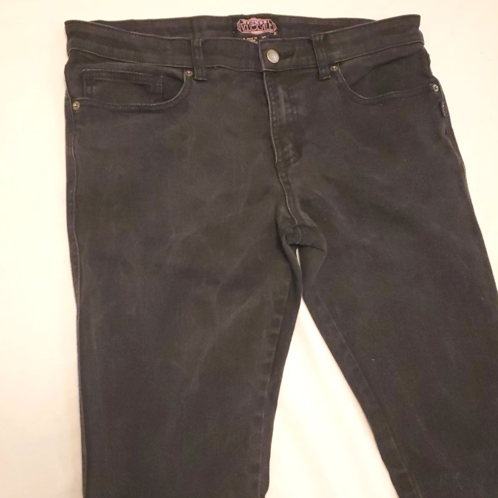 Vintage Trash And Vaudeville Womens XL Flare Jeans Black 34"×32" Grunge Punk Y2K 90s Jeans Womens 90s Grunge Punk XS? Size 40" / US 18 - 4 Thumbnail