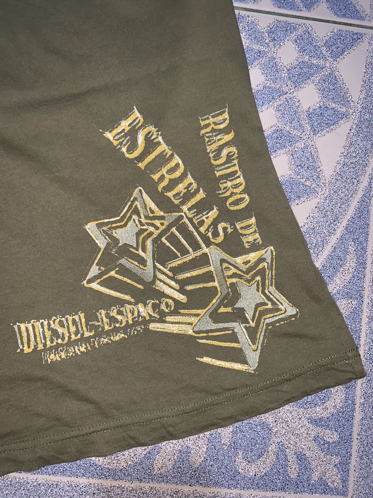 Diesel y2k Diesel Espaco Star Green Top Tee Size S / US 4 / IT 40 - 9 Thumbnail
