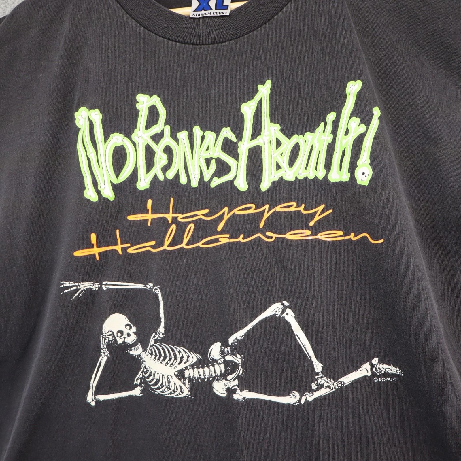 Other VTG Halloween "No Bones About It" XL Shirt USA Stadium Court Size US XL / EU 56 / 4 - 1 Thumbnail