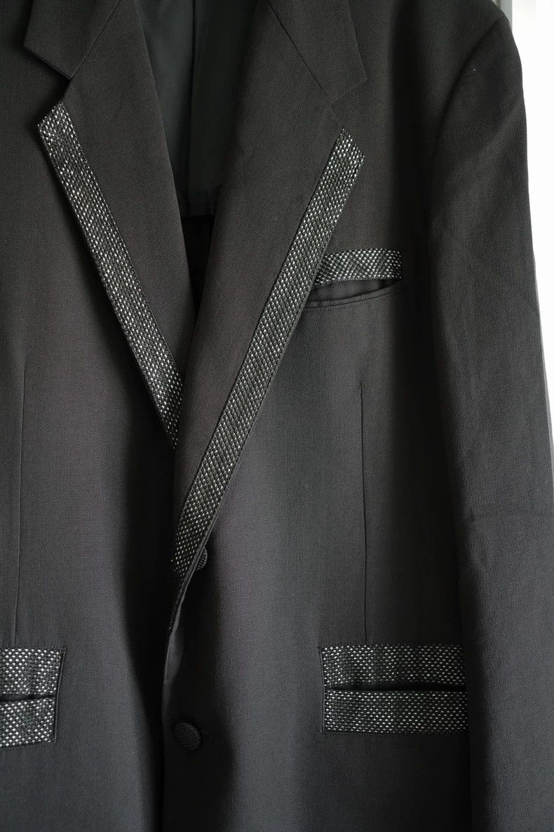 Yohji Yamamoto Yohji Yamamoto size 3 03 SS Lace Woven Belt Suit 2501-Nexta Size 38R - 3 Thumbnail