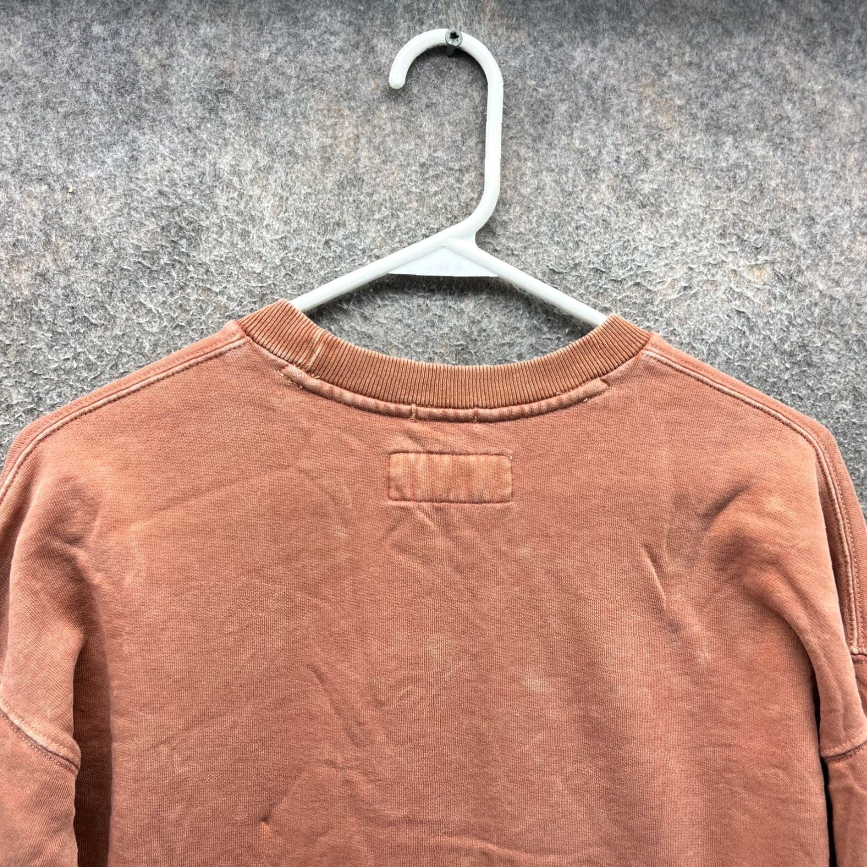 Abercrombie & Fitch Abercrombie & Fitch Sweatshirt Mens S Brown Relaxed Fleece Crewneck Pullover Knit Logo Patch Size US S / EU 44-46 / 1 - 6 Thumbnail