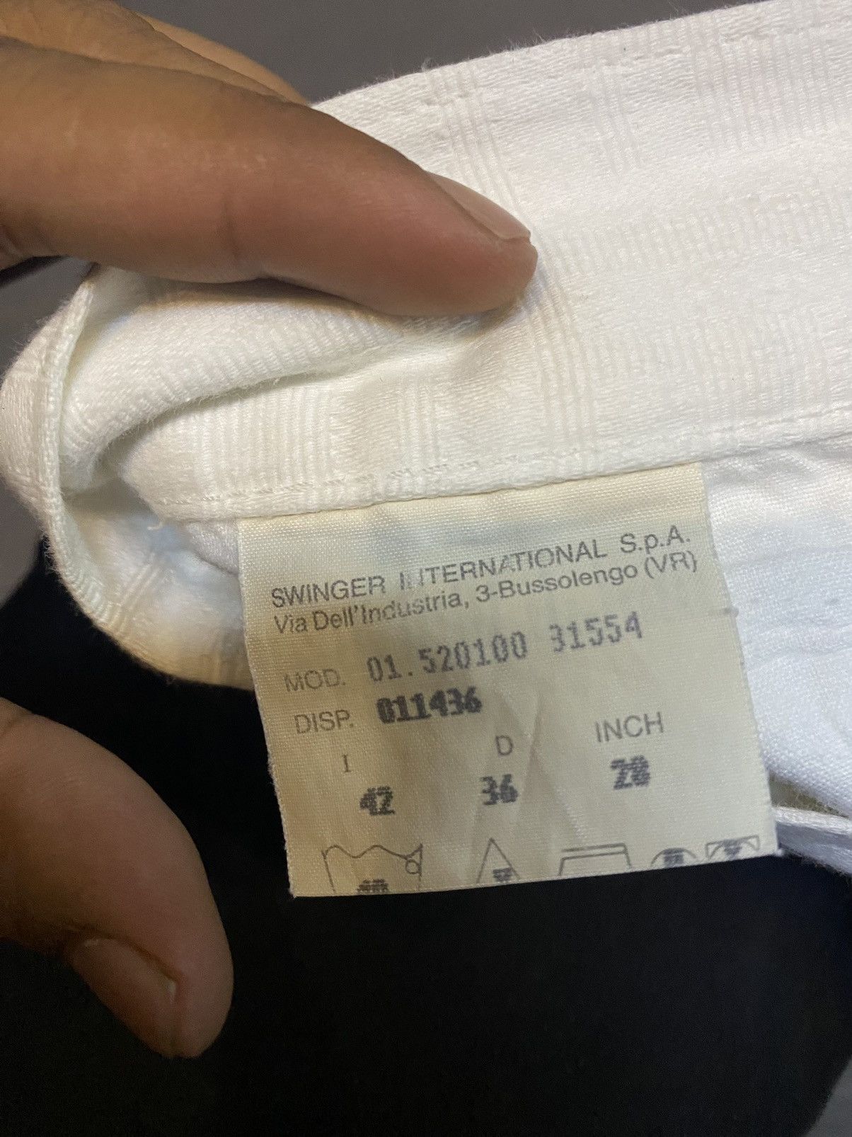 Fendi × Vintage Fendi monogram white pants Size 26" / US 2 / IT 38 - 7 Thumbnail