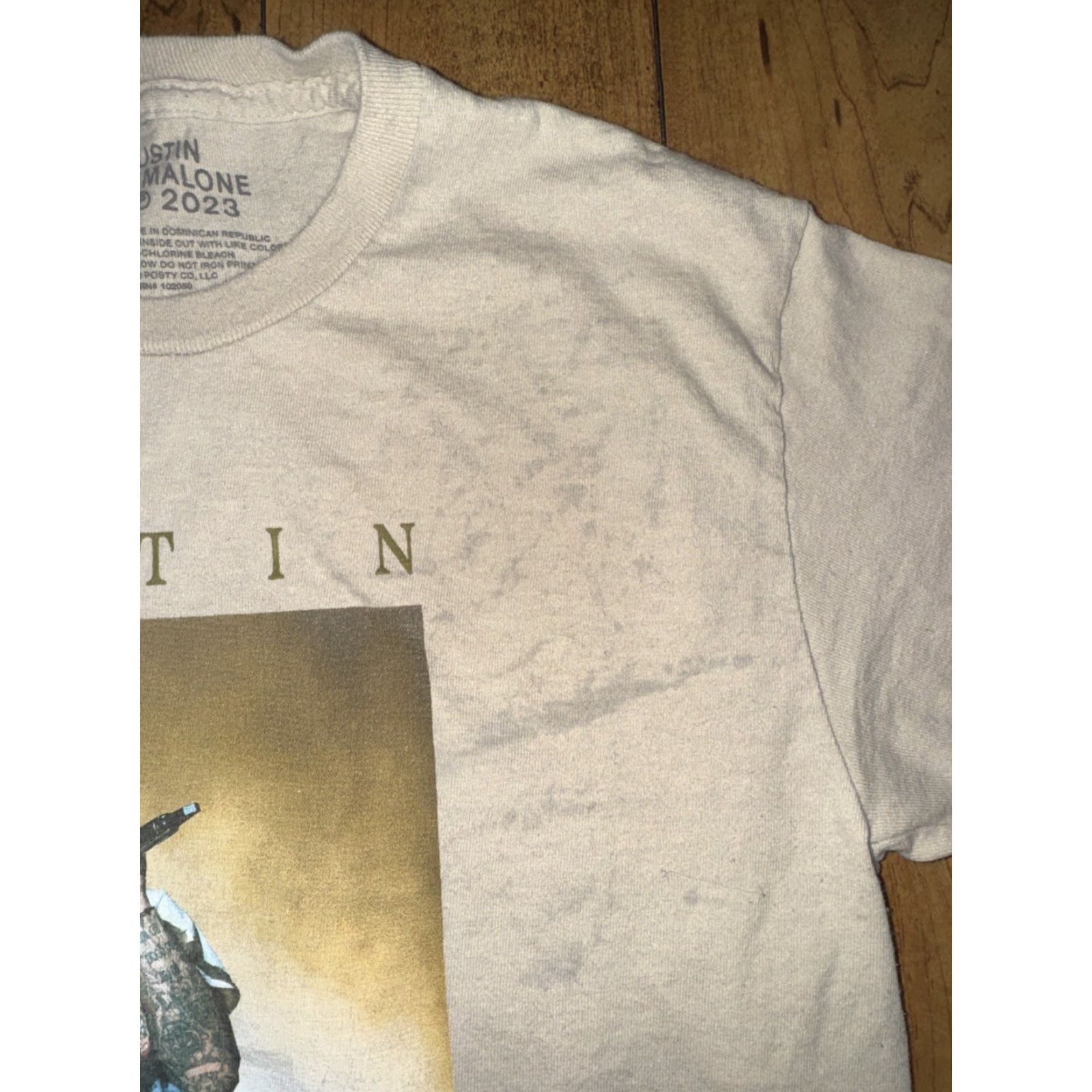Vintage Post Malone T-Shirt Men Medium Tan 17x25 Size US M / EU 48-50 / 2 - 3 Thumbnail