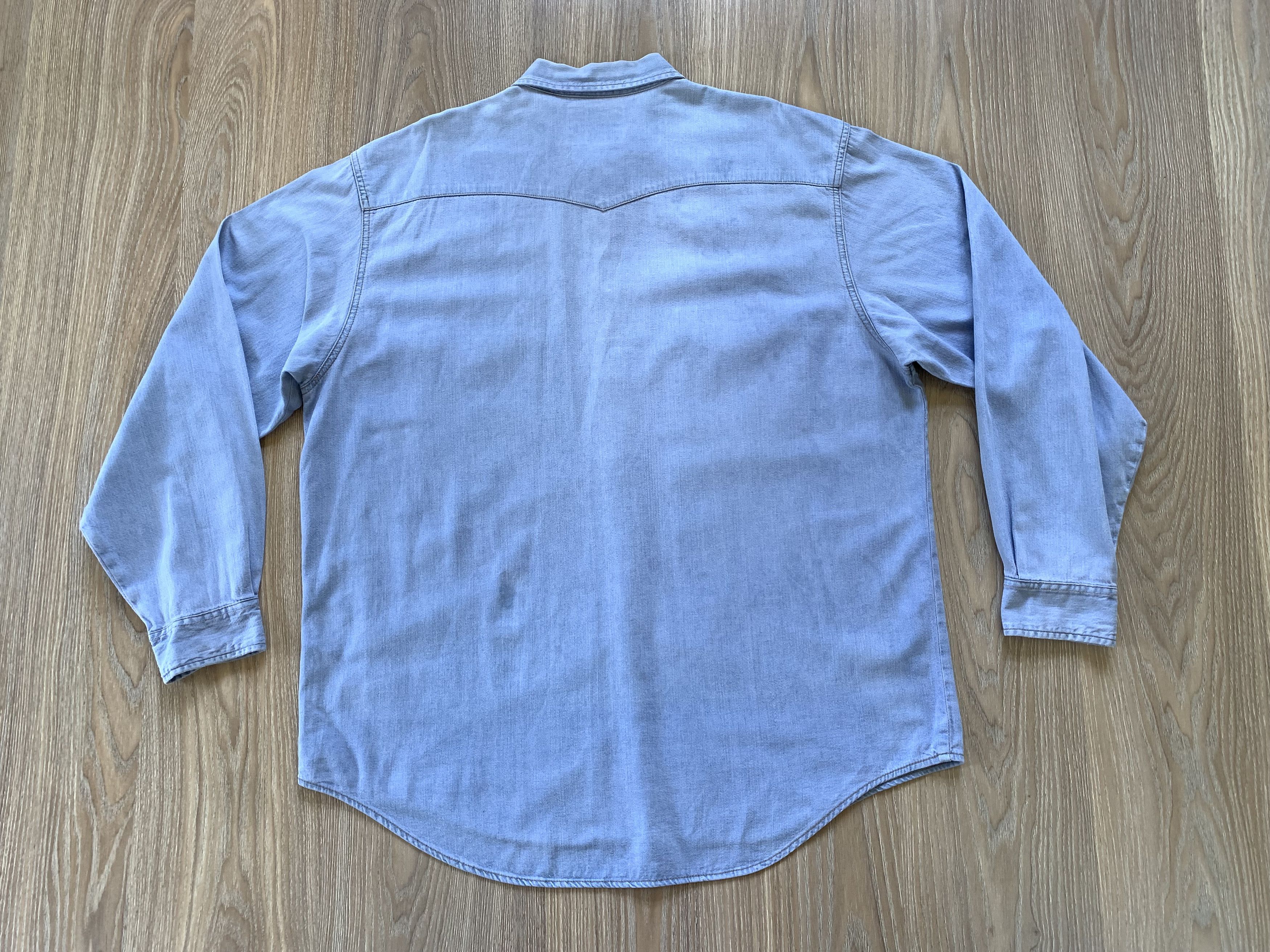 Levi's × Levi's Vintage Clothing × Vintage Levi's Red Tab Authentic Vintage Denim Button Up Shirt Size US XL / EU 56 / 4 - 3 Thumbnail