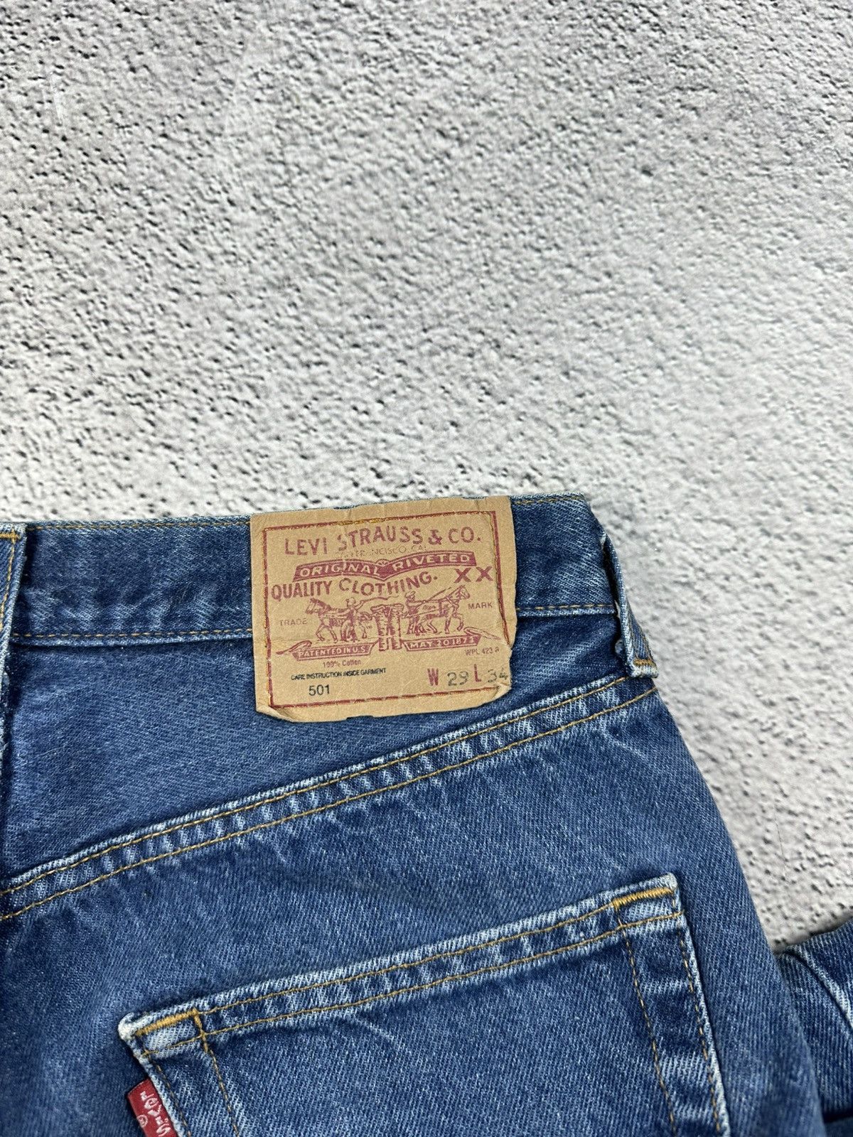 Levi's Vintage Levis 501 Washed Denim Blue Jeans Faded Y2K Size 28" / US 6 / IT 42 - 9 Thumbnail