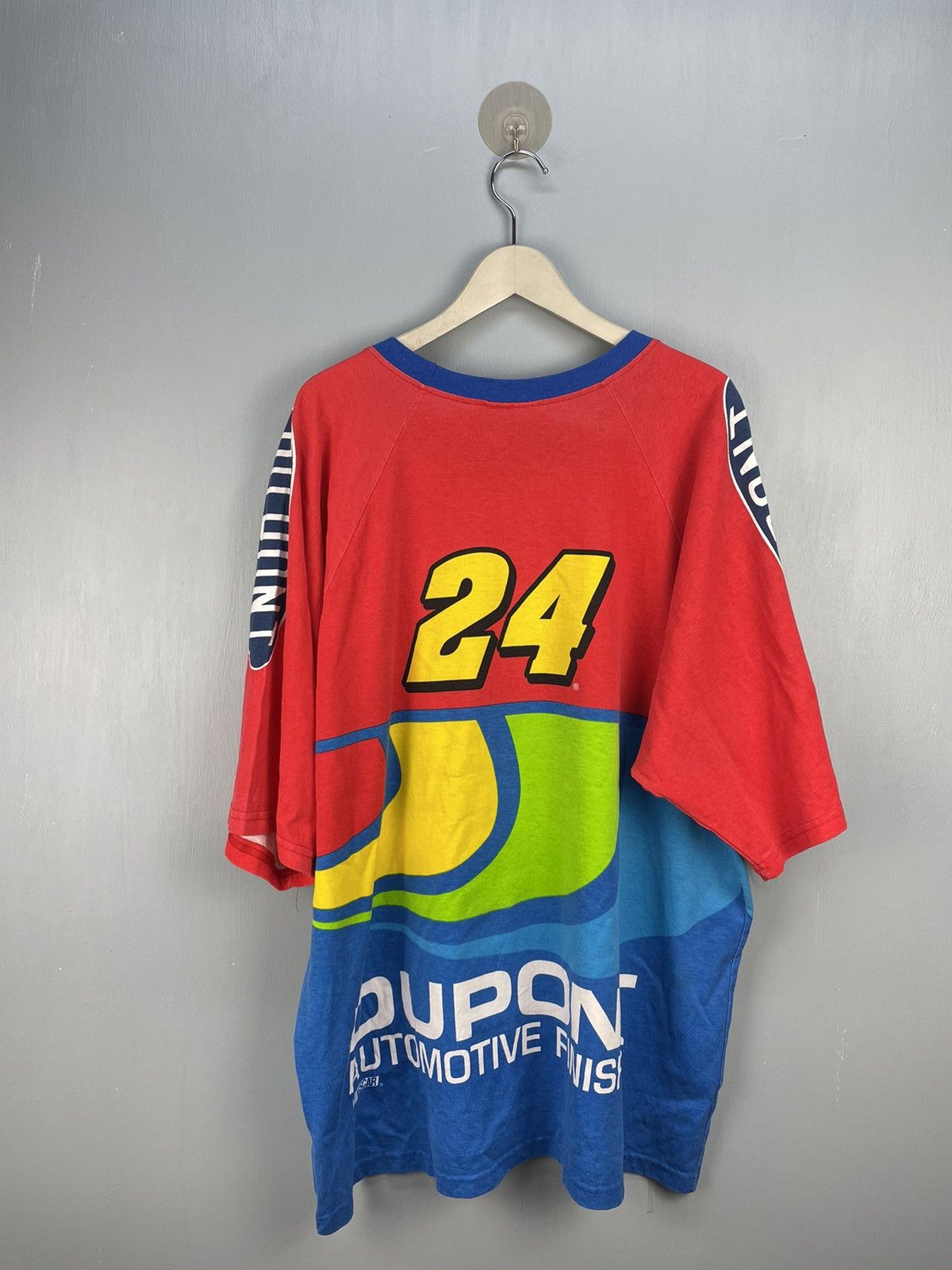 DuPont Vintage 90s Nascar Winston Cup Series Jeff Gordon t shirt Size US XXL / EU 58 / 5 - 2 Thumbnail
