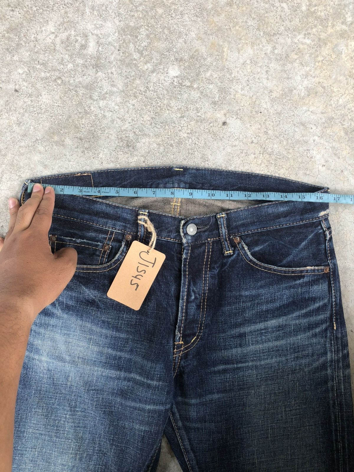 OMNIGOD Japanese OMNIGOD 50053 Distressed Jeans Selvedge Jeans Size US 32 / EU 48 - 23 Thumbnail