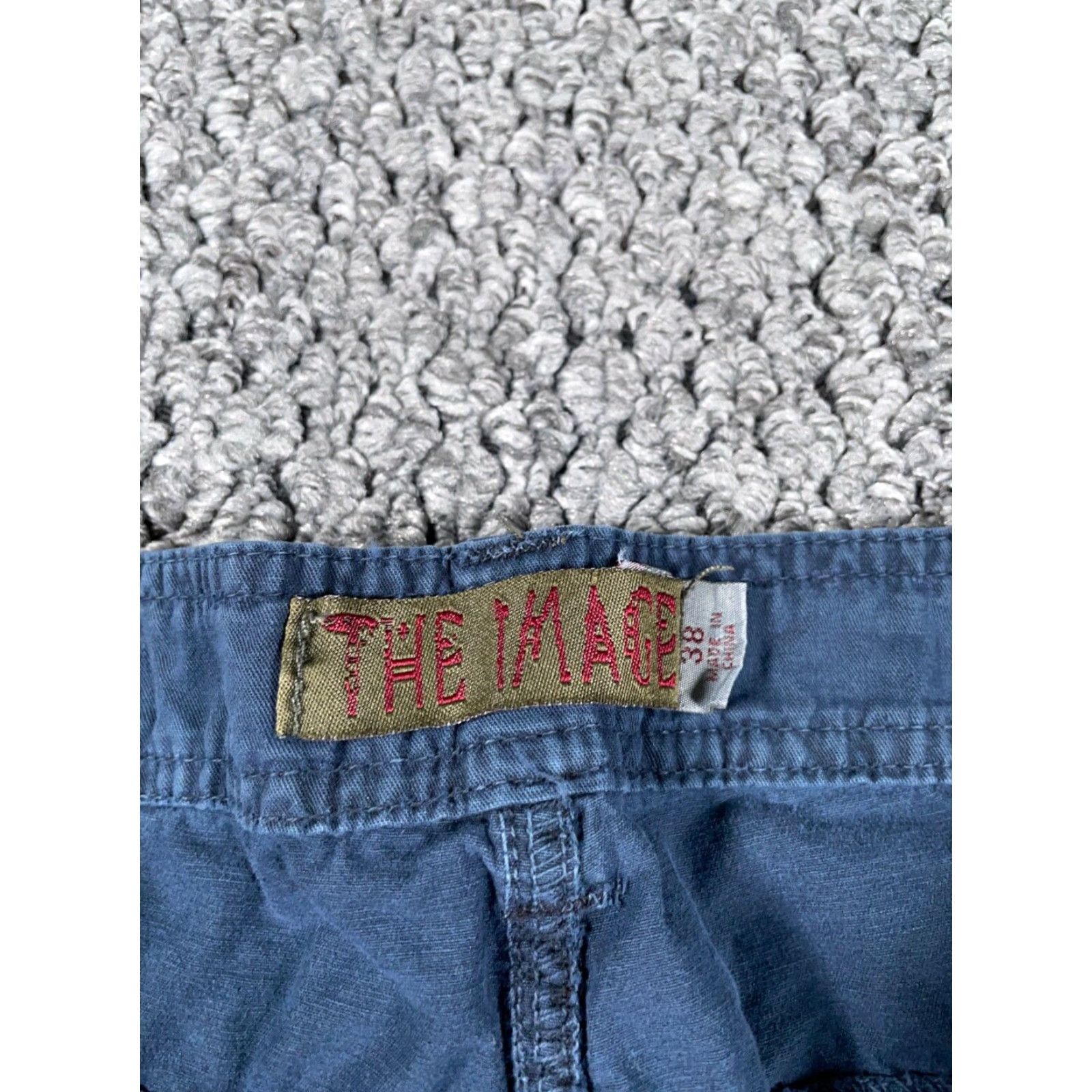 Vintage Y2K Baggy Cargo Shorts Men's 38 (36 Tag) Blue Skater Pockets Ska 13" Inseam Size US 36 / EU 52 - 3 Thumbnail