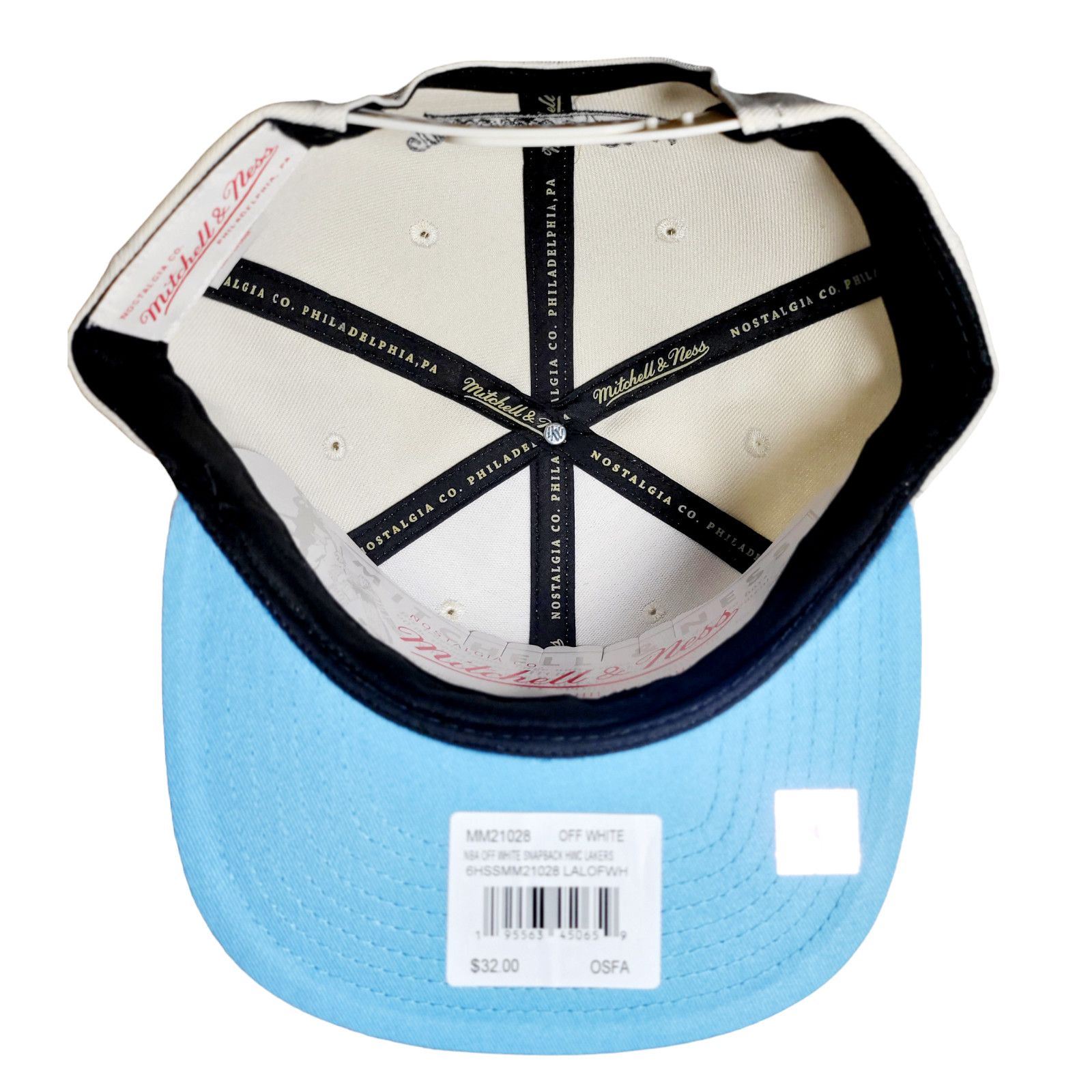 Mitchell & Ness NWT Los Angeles Lakers Mitchell & Ness 3D Off White Hat Size ONE SIZE - 3 Thumbnail
