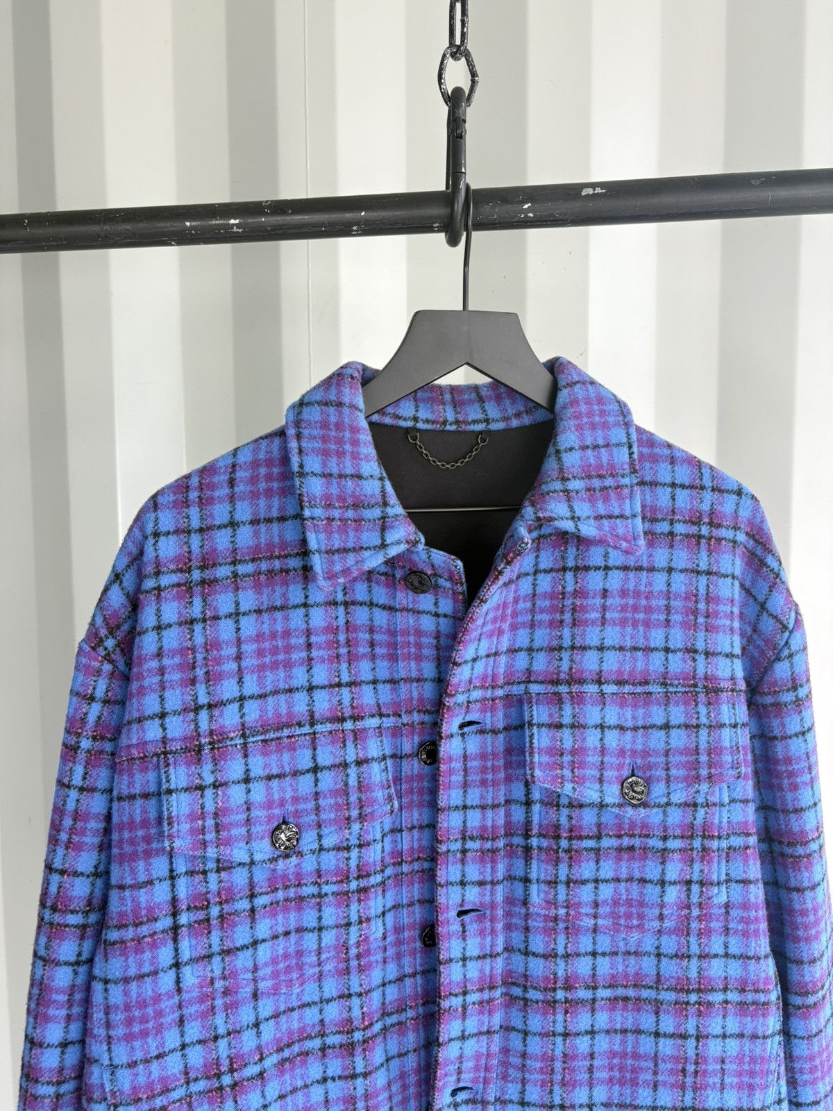 Louis Vuitton Oversize Blue Trucker Flannel Jacket Virgil Era Size US M / EU 48-50 / 2 - 3 Thumbnail