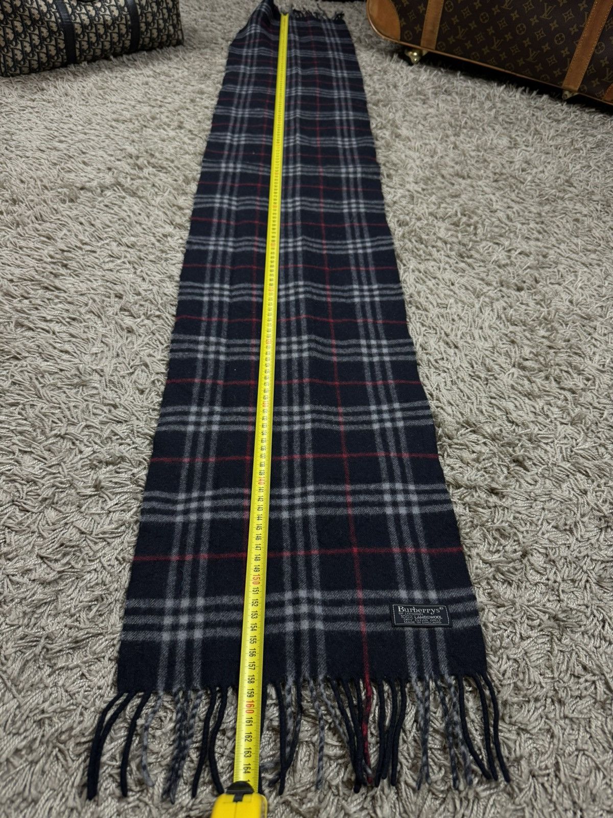 Burberry Vintage wool scarf Burberry’s 90s original luxury item Size ONE SIZE - 4 Thumbnail