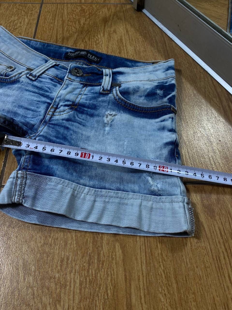 Philipp Plein Philipp Plein Skull Logo Denim Shorts Size US 26 / EU 42 - 13 Thumbnail