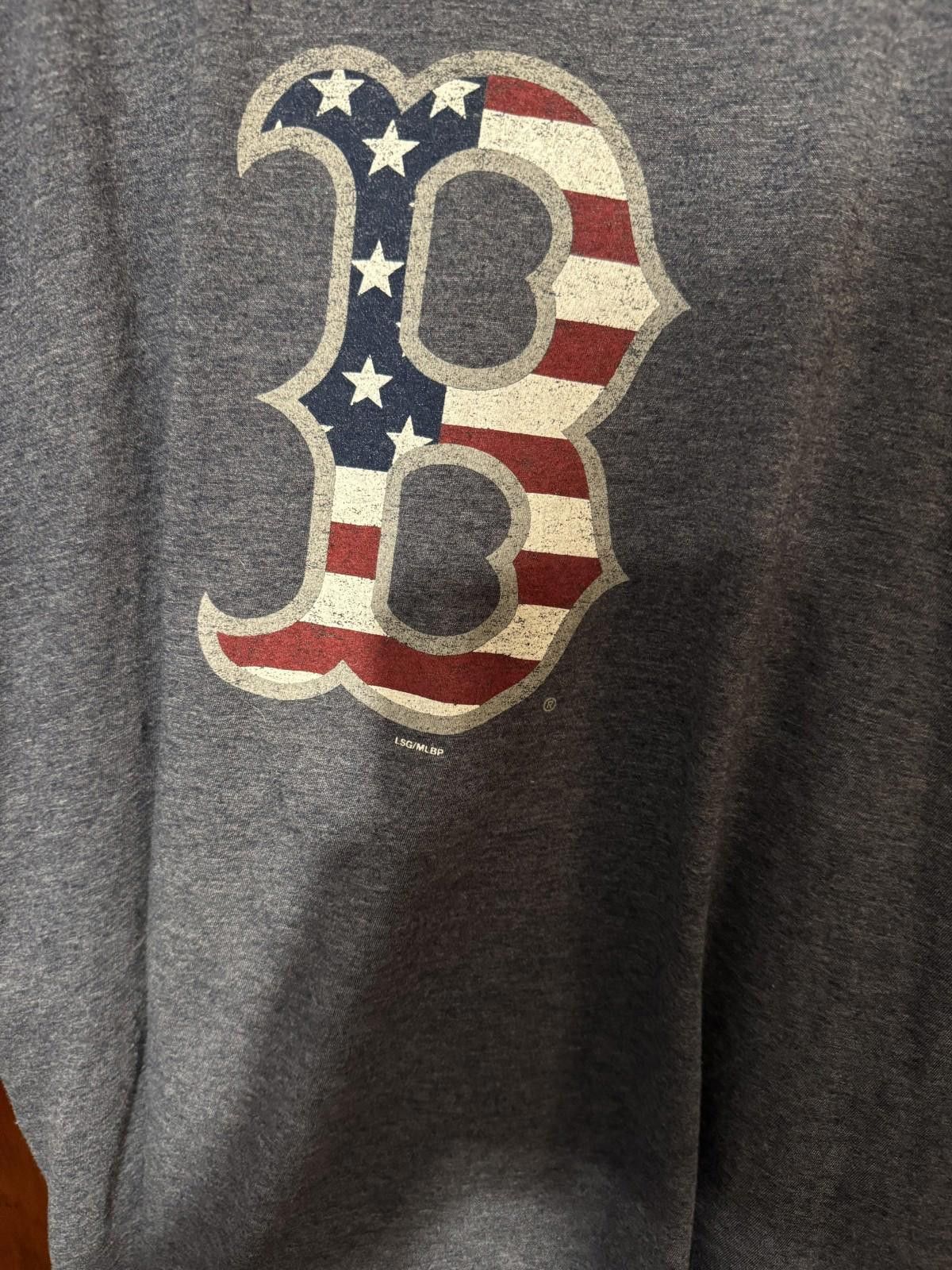 The Unbranded Brand Boston Red Sox Star Spangled T-Shirt Men's Size L Blue MLB Size ONE SIZE - 4 Thumbnail