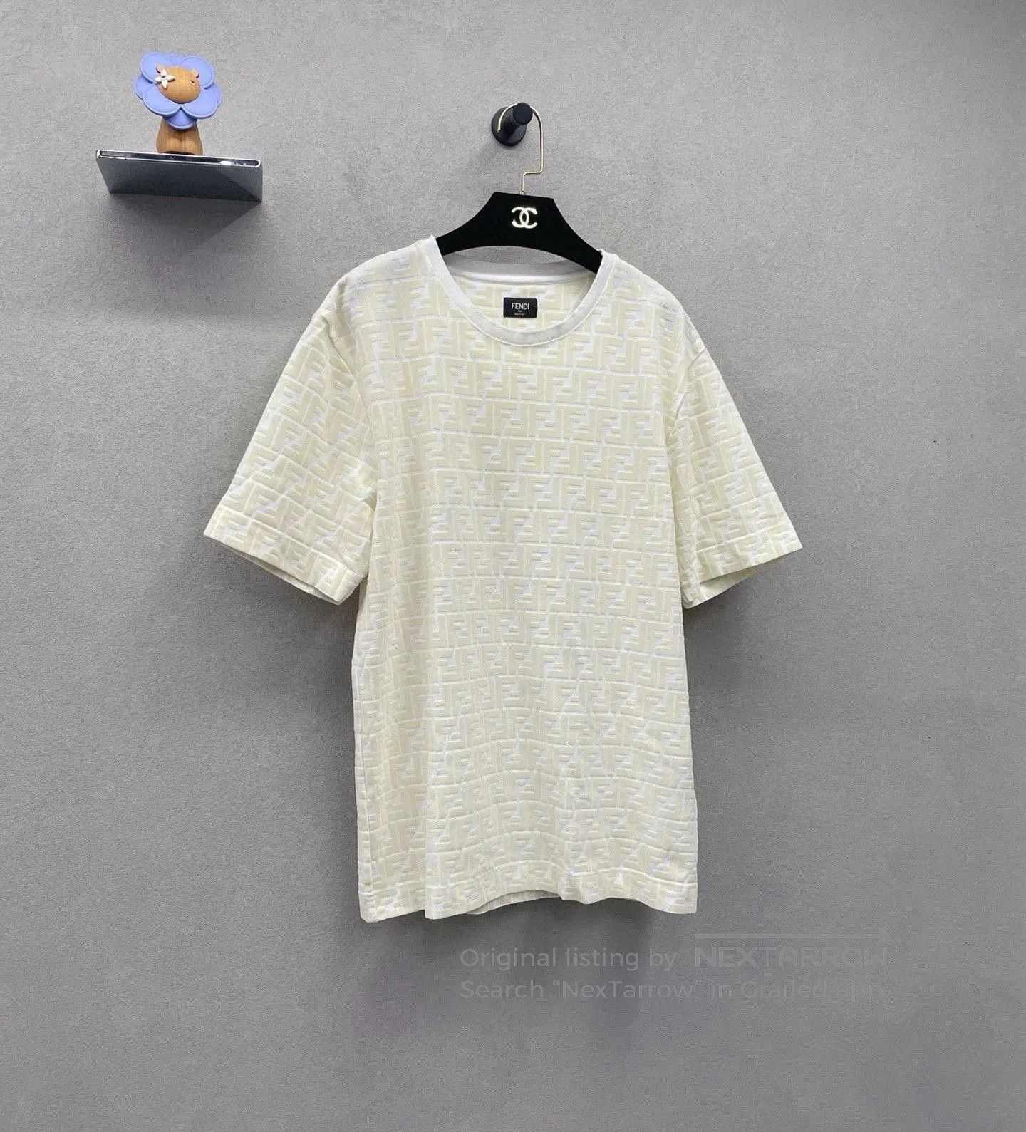 Fendi FENDI Solid Logo Print Short Sleeve T-Shirt. Size US M / EU 48-50 / 2 - 3 Thumbnail
