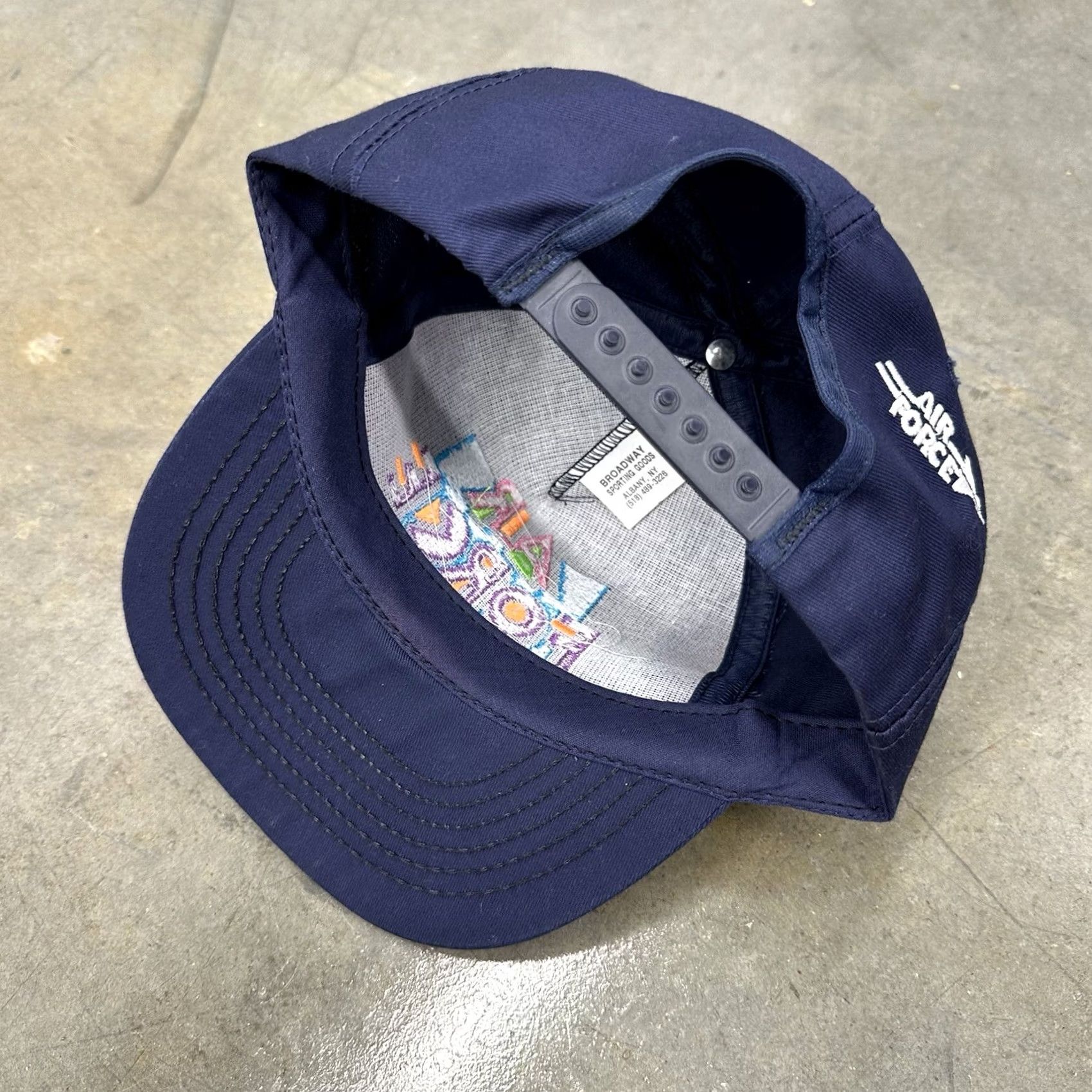 Vintage VINTAGE Air force Snapback Hat Shirt Men S Blue USA 90s Adjustable Cotton Size ONE SIZE - 3 Thumbnail