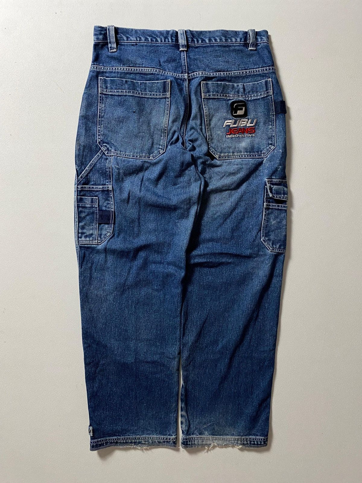 Fubu Fubu y2k Embroidered Carpenter Jeans Blue Size US 36 / EU 52 - 4 Thumbnail