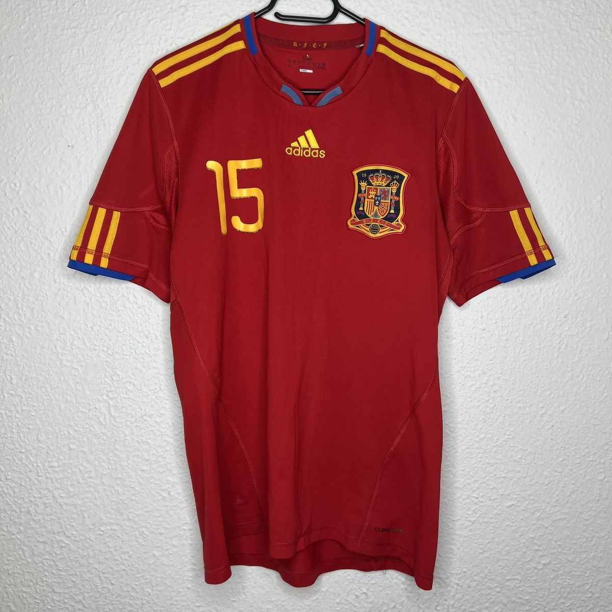 Adidas Adidas Spain Home Hit Ramos 15 2009/2010 Red World Champions Size US M / EU 48-50 / 2 - 1 Thumbnail