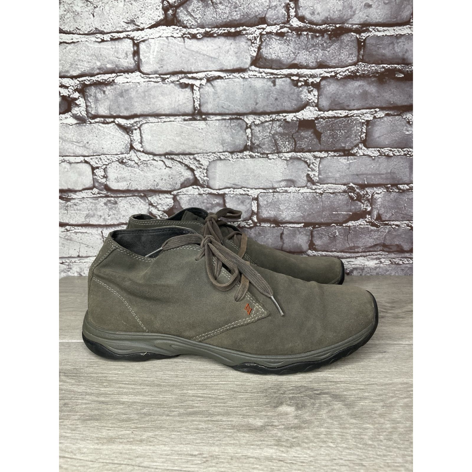 Eddie Bauer Eddie Bauer Green Brown Suede Leather Mid Lace Up Desert Boo Size US 11.5 / EU 44-45 - 3 Thumbnail