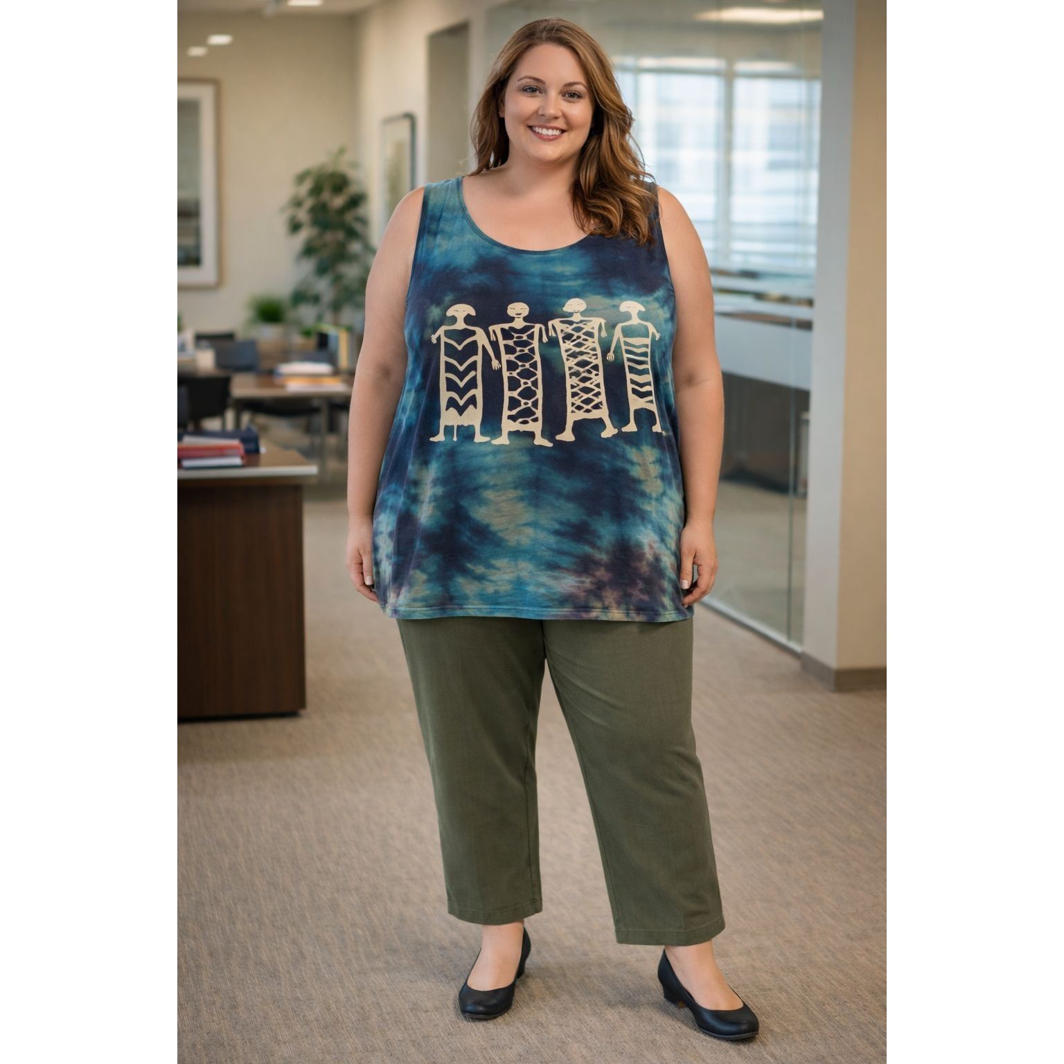 Other Womens Plus Size 2X Bundle 1-Blouse and 1-Pant Duo Q02 J Size XXL / US 16-18 / IT 52-54 - 1 Thumbnail