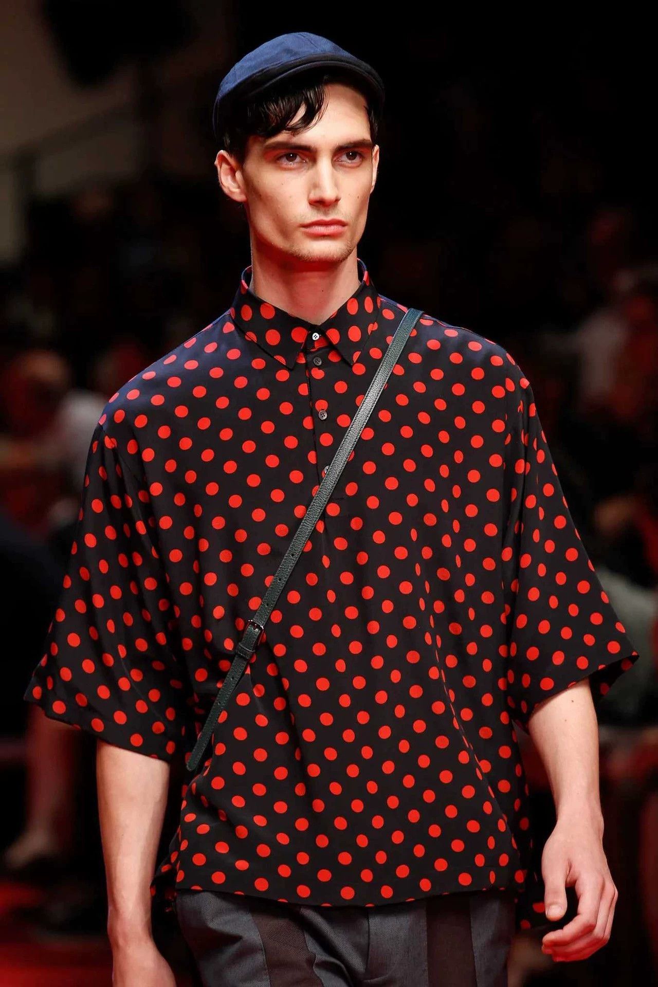 Dolce & Gabbana Dolce & Gabbana Silk Polka Dot Double Layer Polo T-Shirt Size US S / EU 44-46 / 1 - 3 Thumbnail