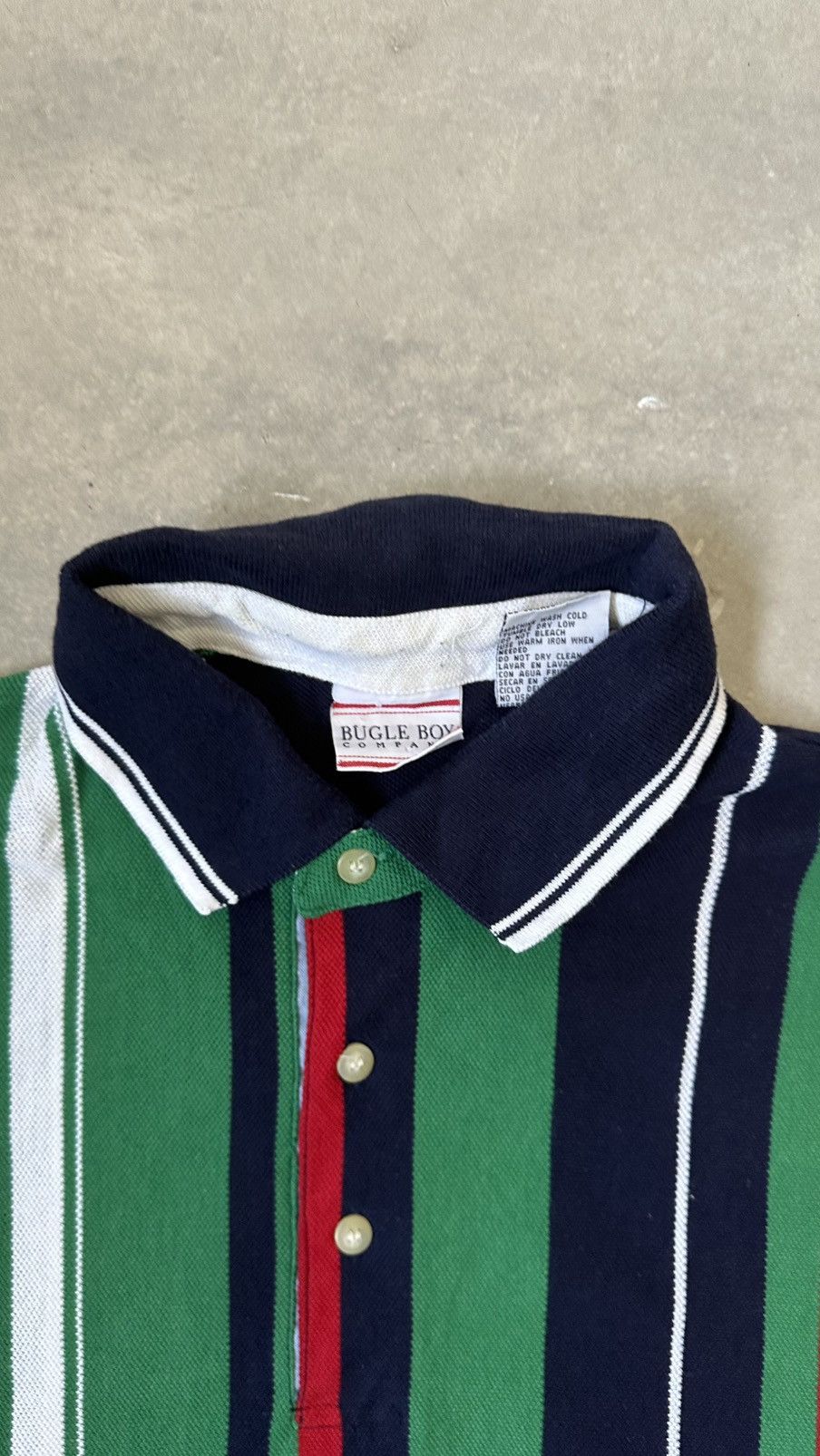 Bugle Boy VINTAGE BUGLE BOY STRIPES POLO TEE Size US M / EU 48-50 / 2 - 4 Thumbnail