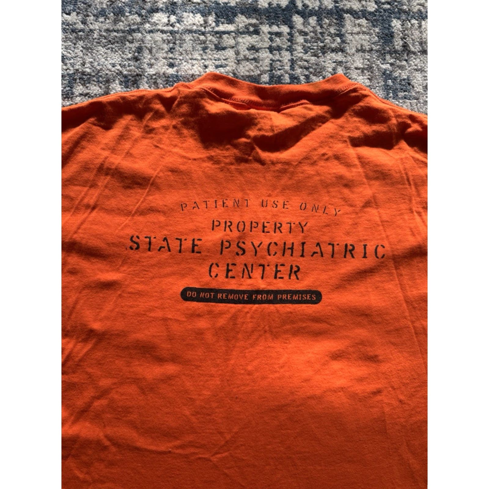Delta VINTAGE Delta Sh*t Faced Drunk Rehab T Shirt XL State Psychiatric Center 90s 2C Funny Graphic Print Crew Neck Short Sleeve Men Logo Orange Cotton Size US XL / EU 56 / 4 - 4 Thumbnail