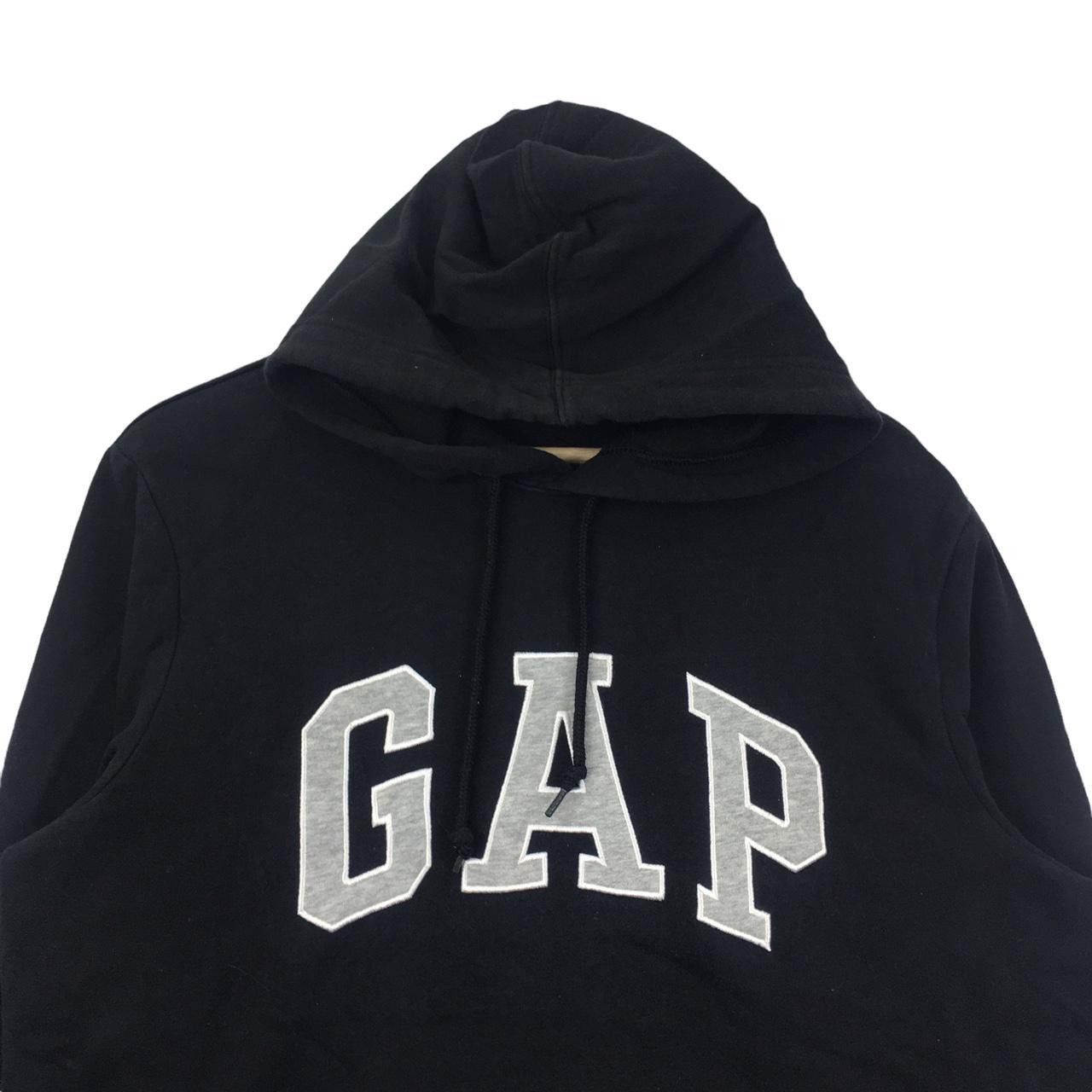 Gap Vtg GAP Box Logo Minimalist Black Hoodie World Size S / US 4 / IT 40 - 2 Thumbnail