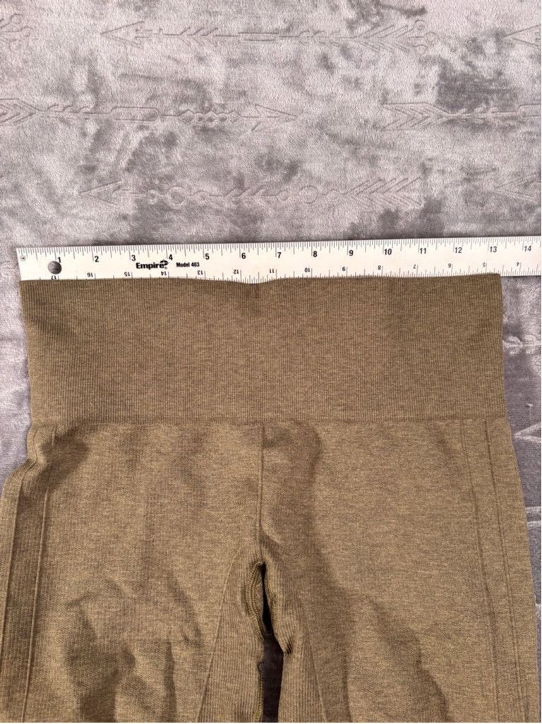 Lululemon Women's Lululemon Ruched Capri Leggings Size S Olive Green Size 28" / US 6 / IT 42 - 2 Thumbnail