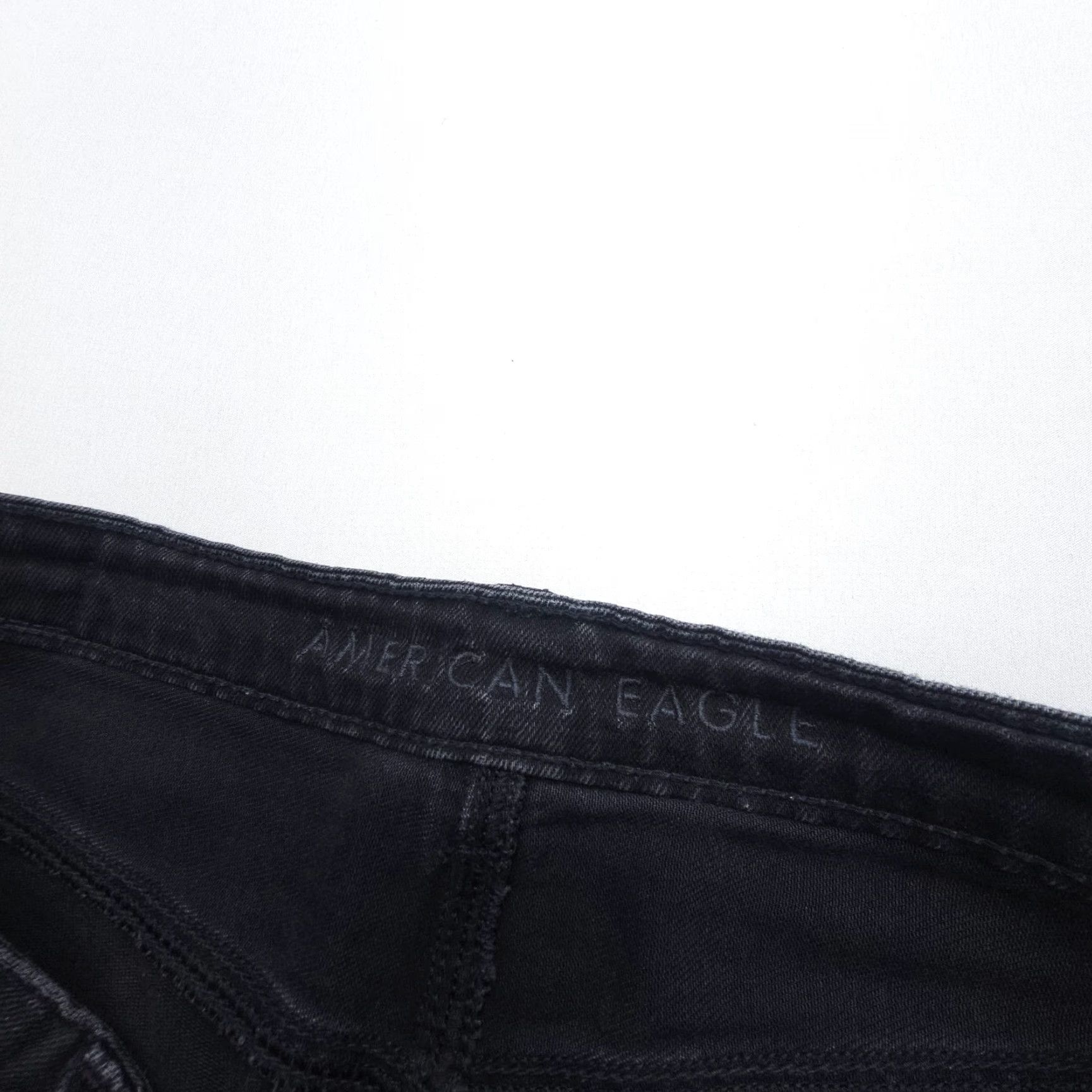 American Eagle Outfitters American Eagle Jeans Womens 8 Long Black Highest Rise Distressed Denim Size 30" / US 8 / IT 44 - 7 Thumbnail