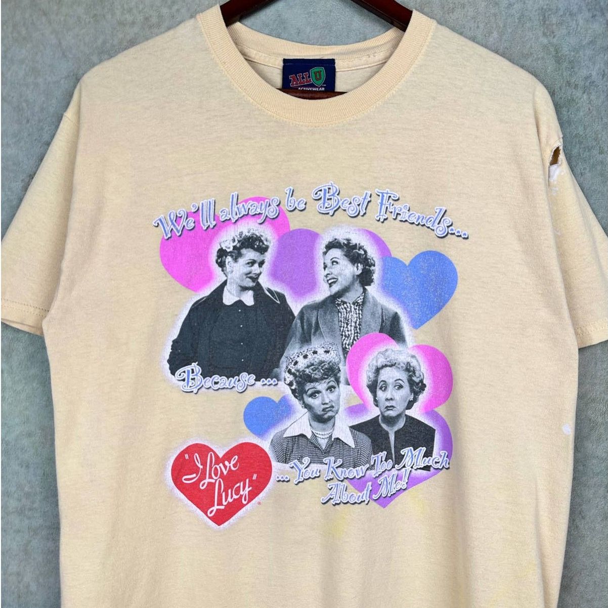 Vintage Vintage I Love Lucy T Shirt Sz M Yellow TV Y2K Retro Size US M / EU 48-50 / 2 - 4 Thumbnail