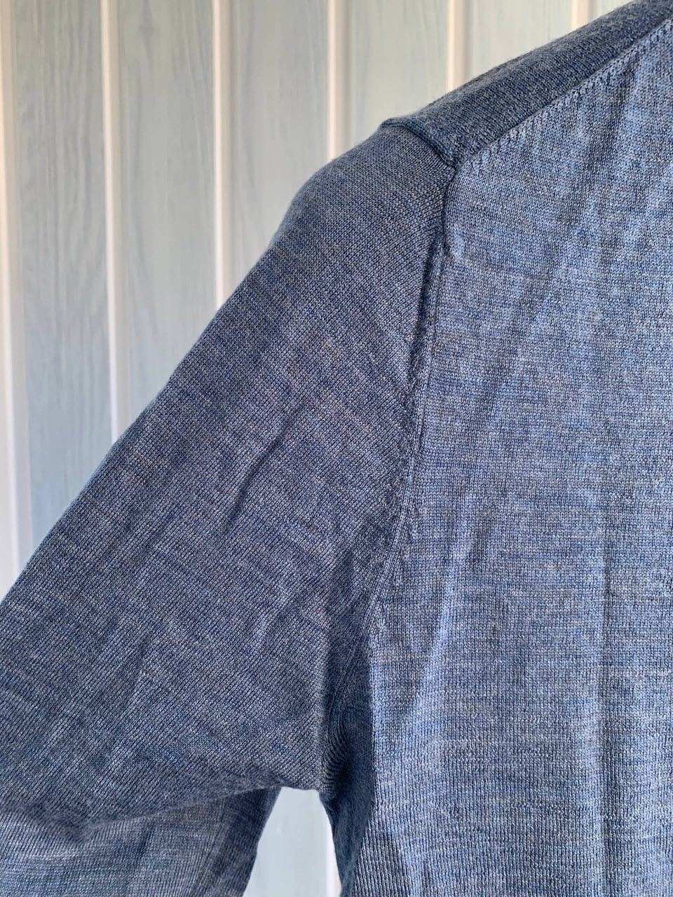 Suitsupply Suitsupply Merino Wool Blend Blue Knit Men Pullover Sweater Size US XS / EU 42 / 0 - 11 Thumbnail