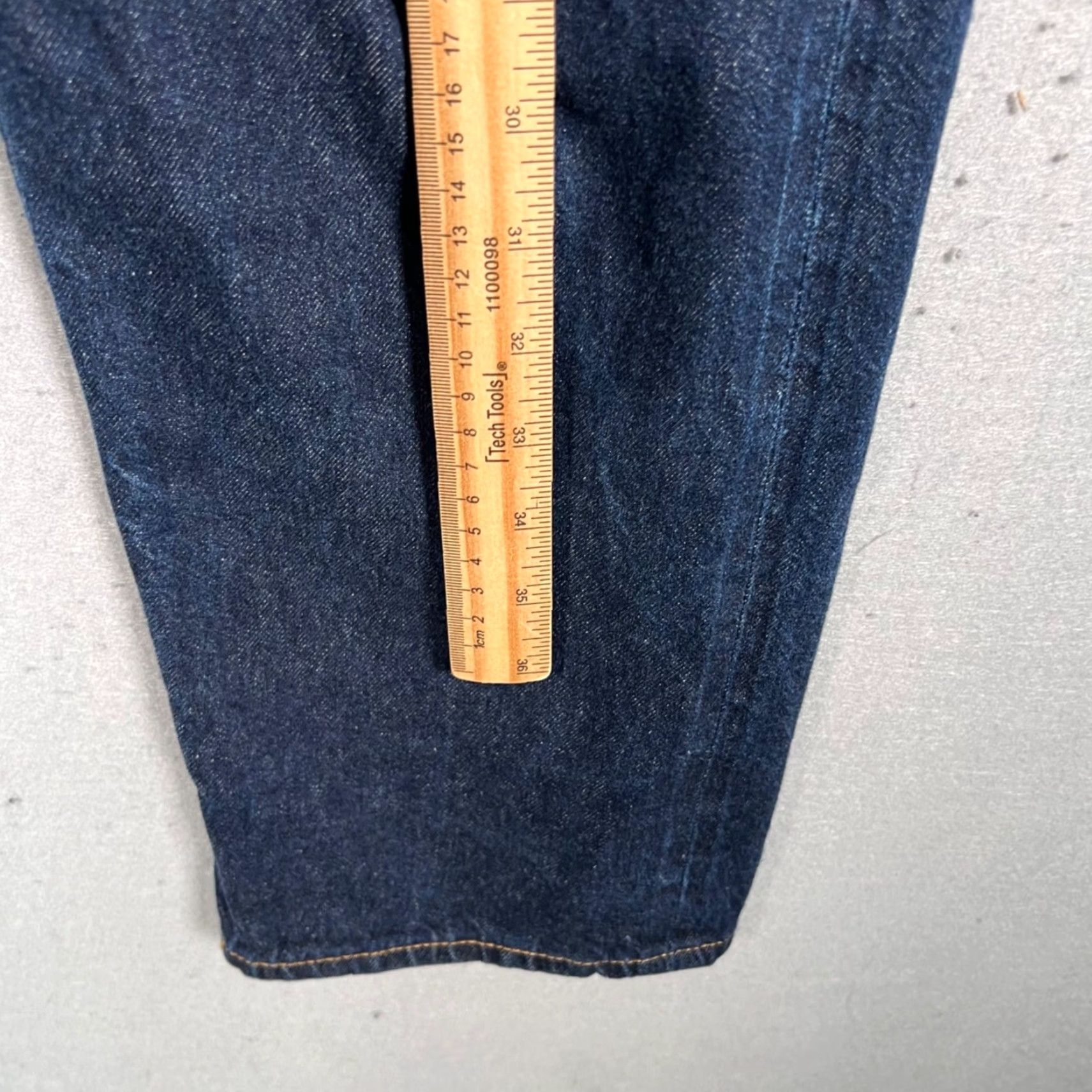 Cos COS Jeans Women 25 Straight Turn Up Denim 5-Pocket 100% Cotton Blue Adult Womens 25 Inseam 31 High Rise Vintage No Size 42" / US 20 - 7 Thumbnail