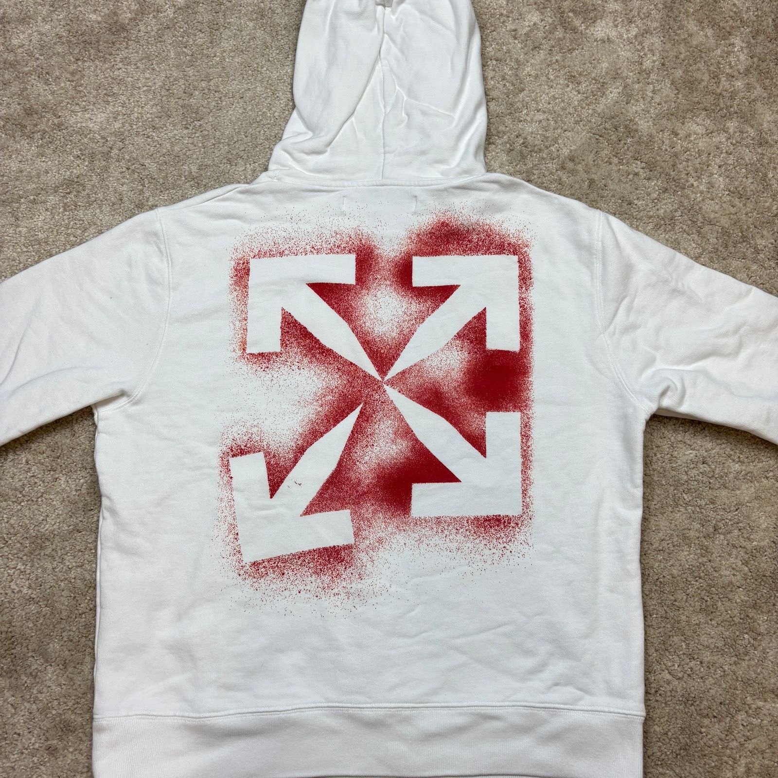 Off-White Off-White Main Label Virgil Abloh Stencil Arrows Hoodie XL Size US XL / EU 56 / 4 - 2 Thumbnail