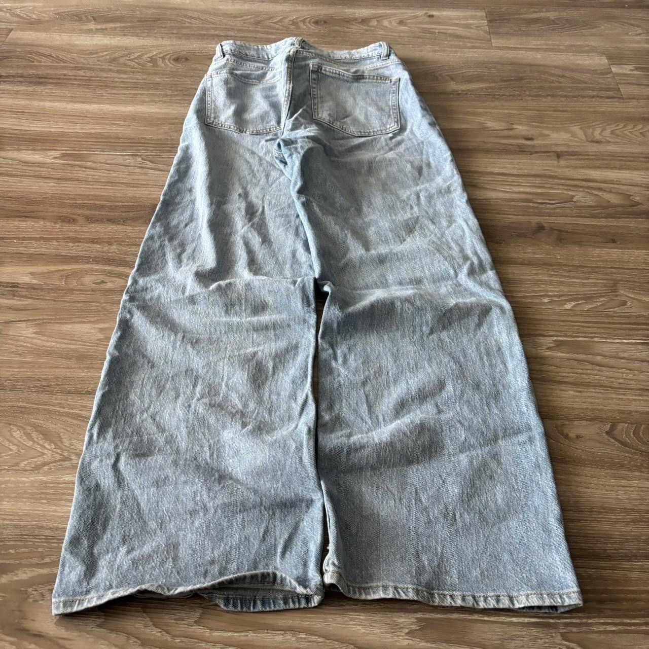 Japanese Brand Crazy Vintage Y2K/2000s Baggy Light Wash Streetwear Denim Jeans! 29x31 Size US 29 - 4 Thumbnail