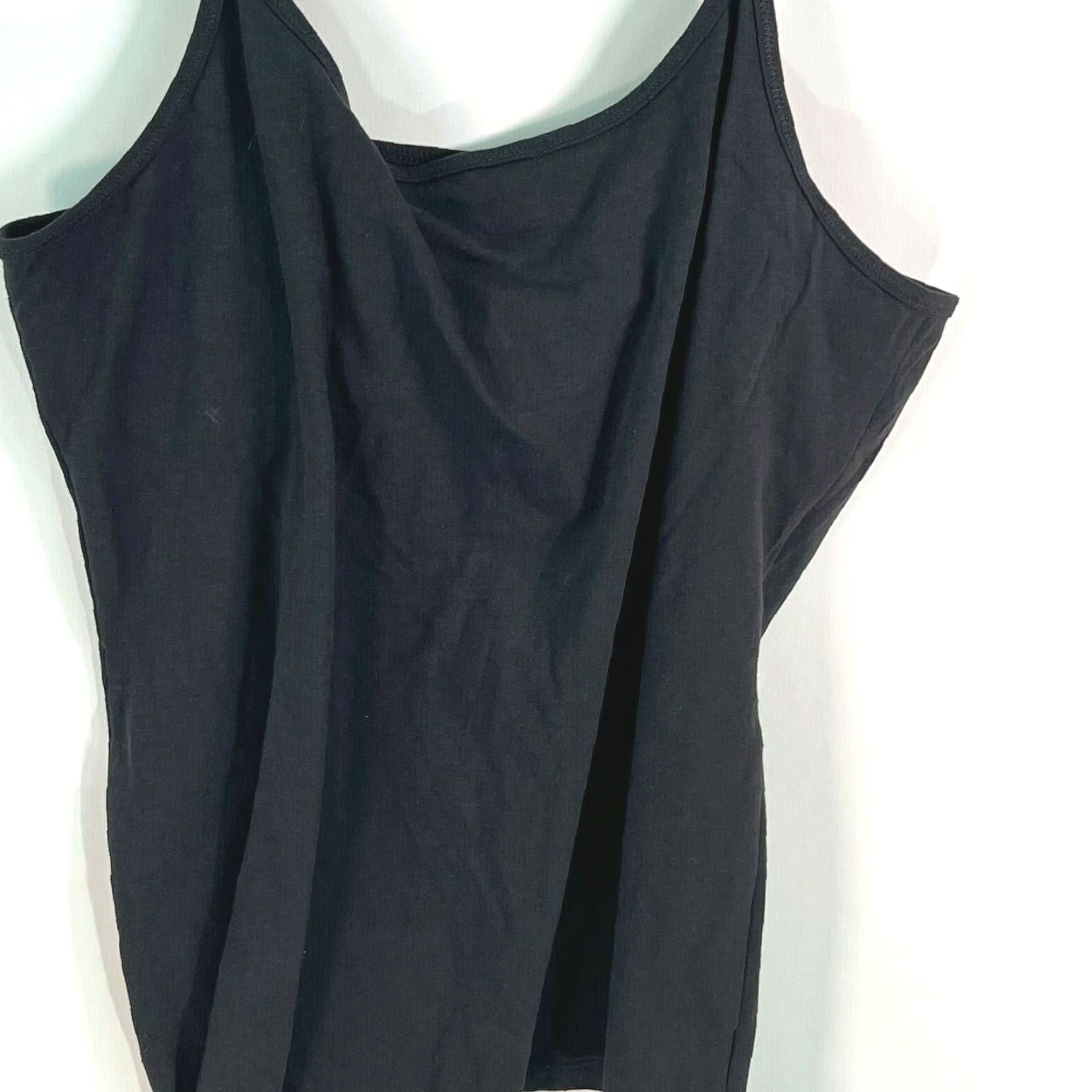Hanes Hanes Women's Tank Top Camisole Sleeveless Pullover Size XL Black Casual 2010s Size XL / US 12-14 / IT 48-50 - 2 Thumbnail
