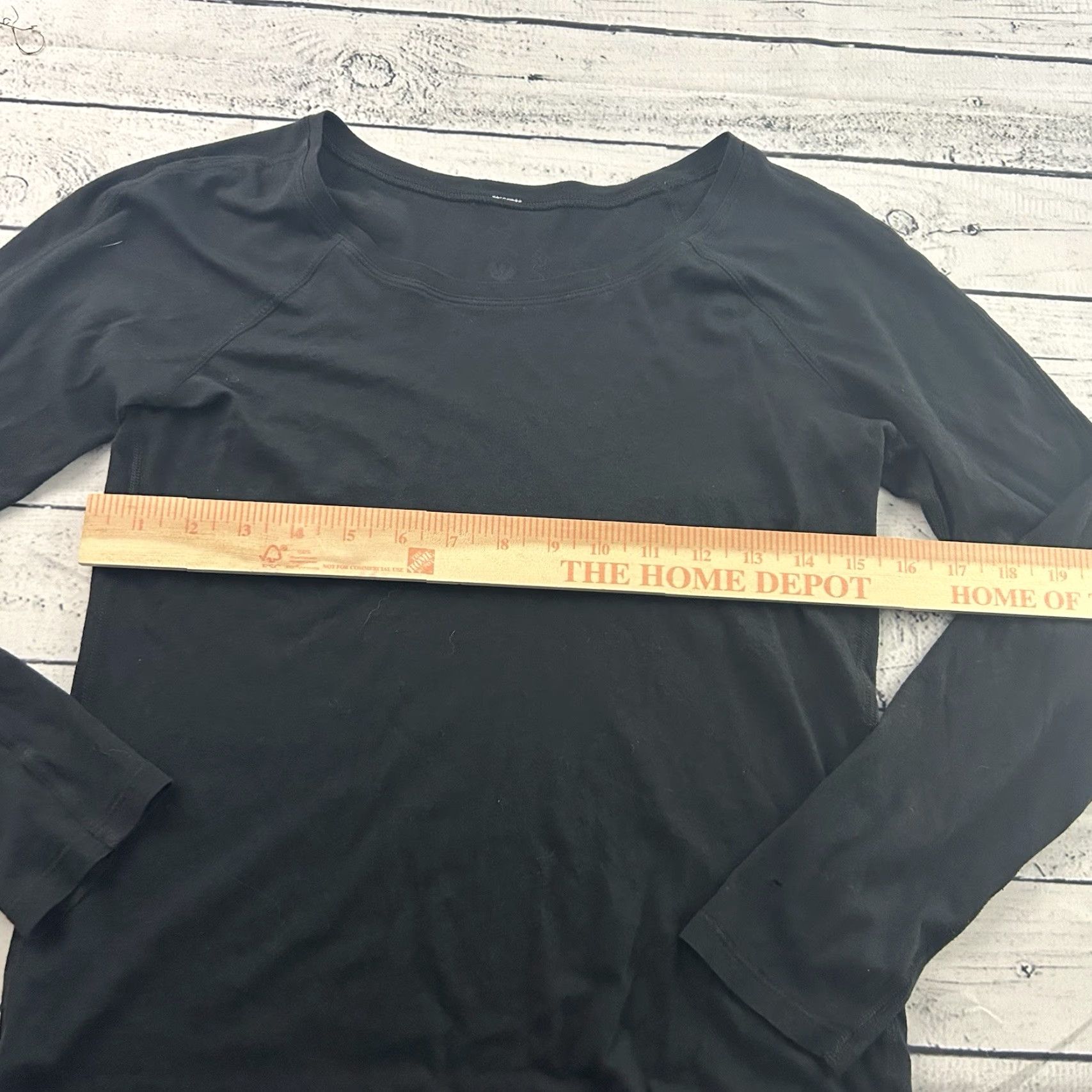 Lululemon Lululemon Classic Fit Long Sleeve Cotton Blend Top Women's 2 | 4 Black Shirt T-Shirt Activewear 4 Women Size S / US 4 / IT 40 - 3 Thumbnail