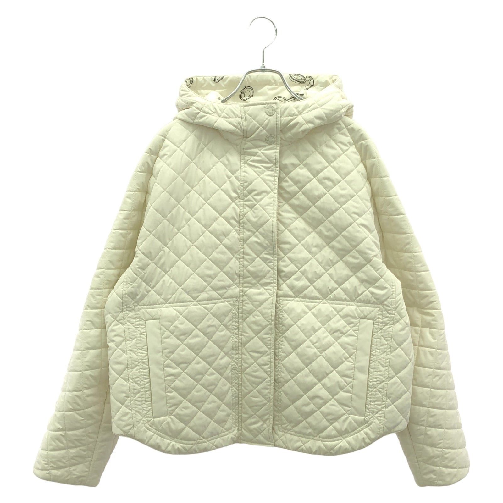 Hermes Hermes Clou De Selle Semis Quilted Jacket White R Size ONE SIZE - 1 Thumbnail