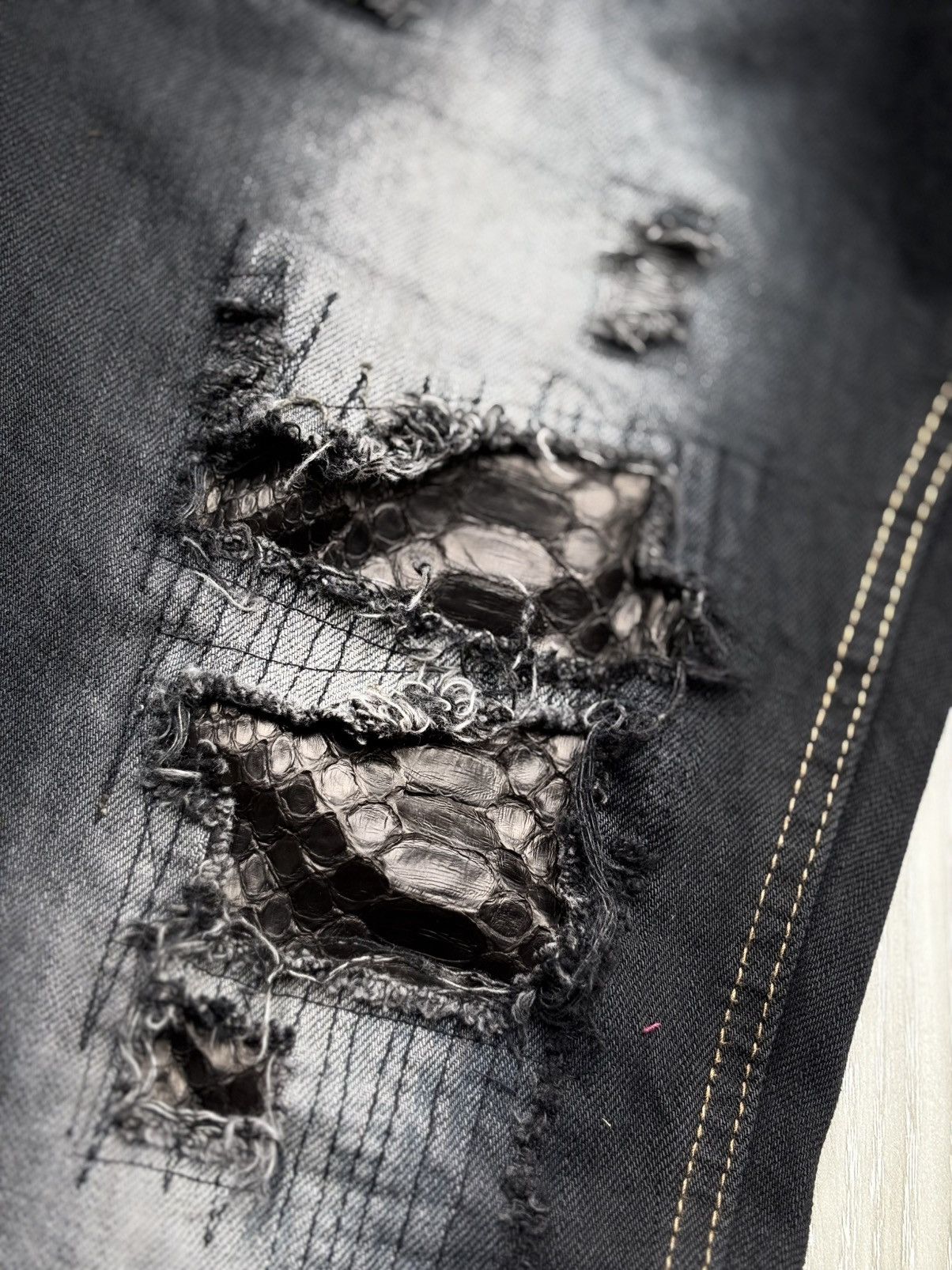 Japanese Brand VERTGARMENTS lace up flare jeans Size US 30 / EU 46 - 5 Thumbnail