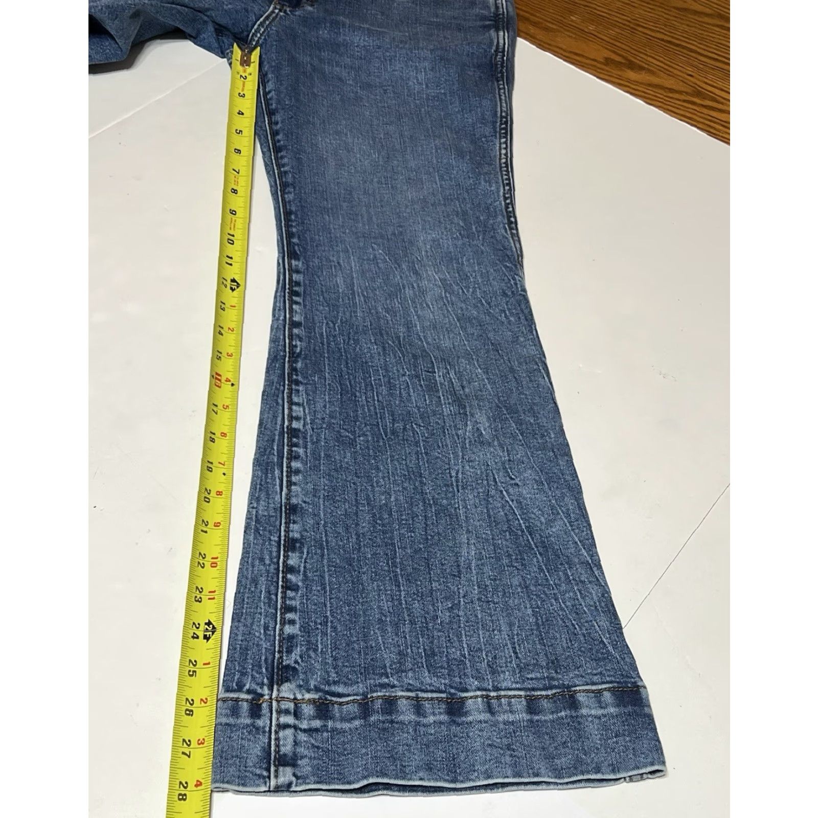 Wrangler Wrangler Retro Jeans Flared 5-Pocket Denim Blue Regular Women 30 x 28/30 High Rise Trouser Jeans Western Size 30" / US 8 / IT 44 - 5 Thumbnail