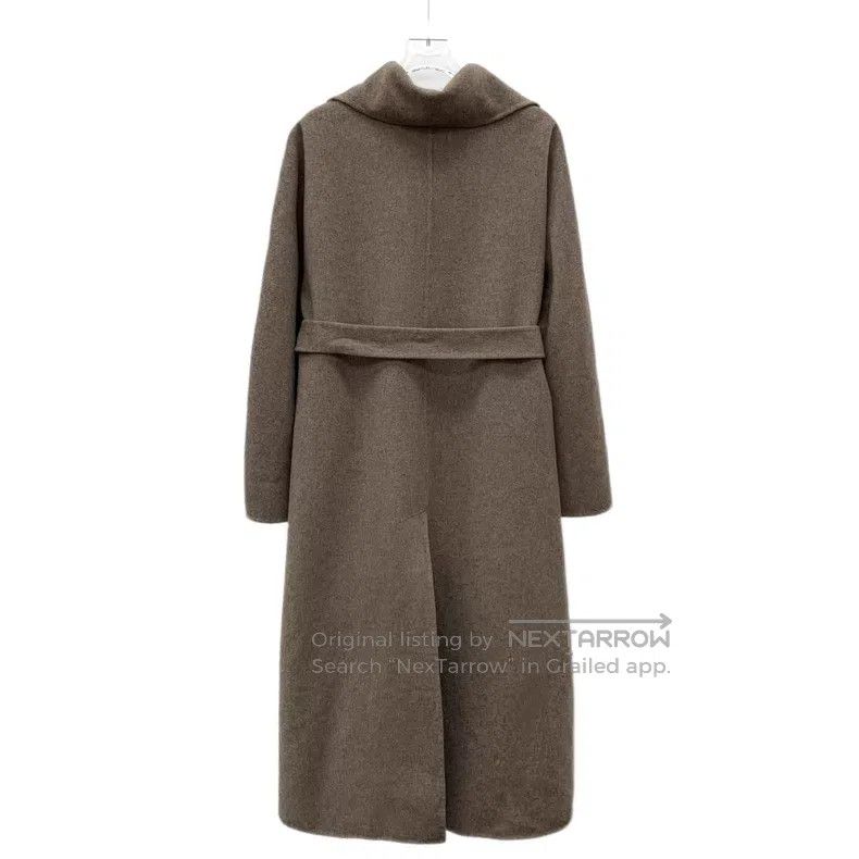 Loro Piana Loro Piana Caramel Colored Goat Long Sleeve Belted Overcoa Size S / US 4 / IT 40 - 2 Thumbnail