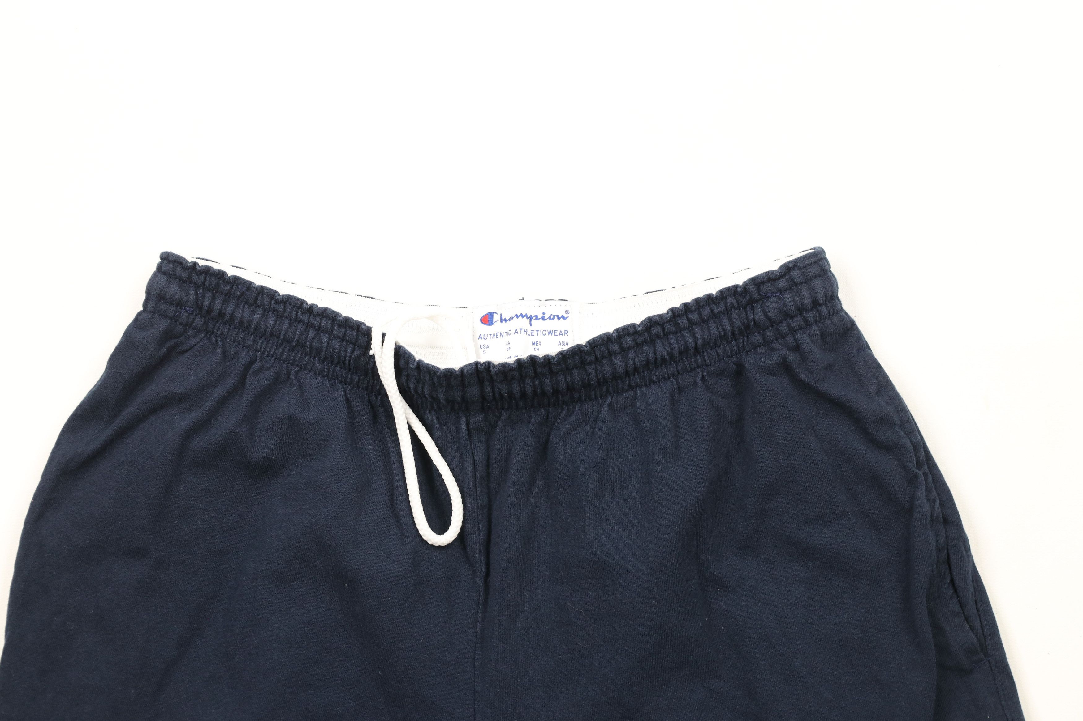 Champion × Vintage Vintage Champion Logo Above Knee Cotton Shorts Navy Blue Size US 30 / EU 46 - 2 Thumbnail
